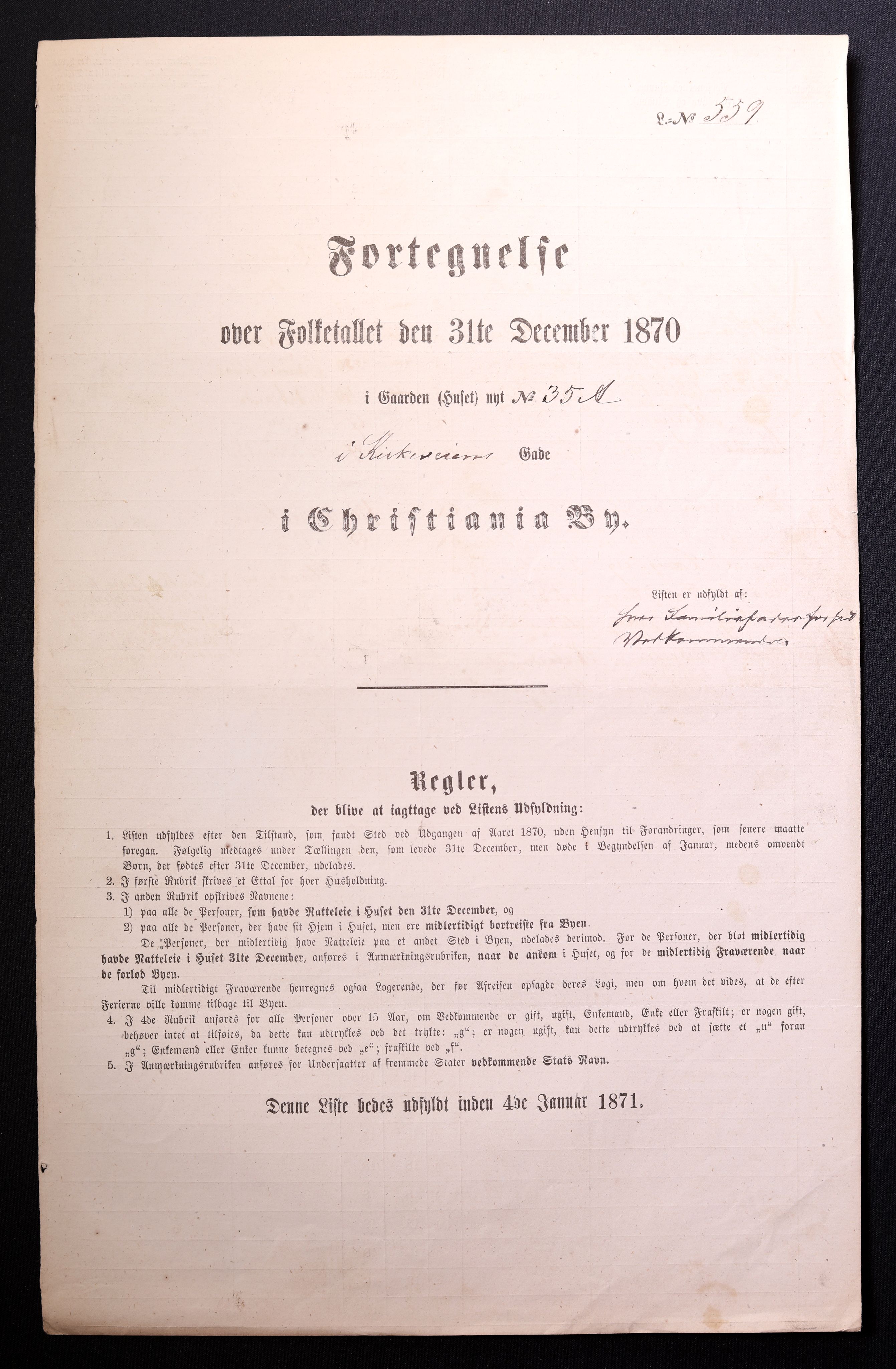 RA, Folketelling 1870 for 0301 Kristiania kjøpstad, 1870, s. 1548