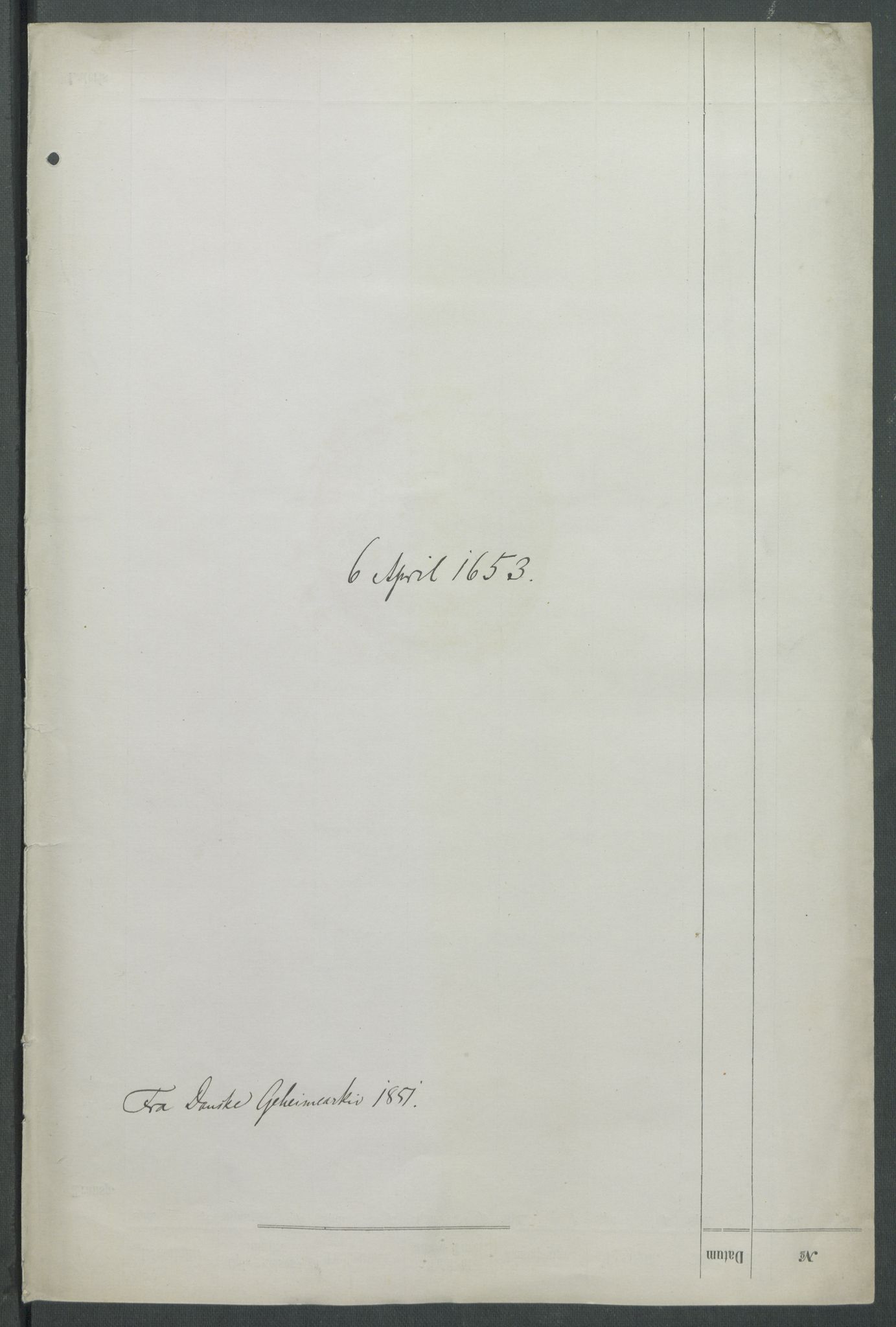 Riksarkivets diplomsamling, RA/EA-5965/F02/L0165: Dokumenter, 1652-1653, s. 153