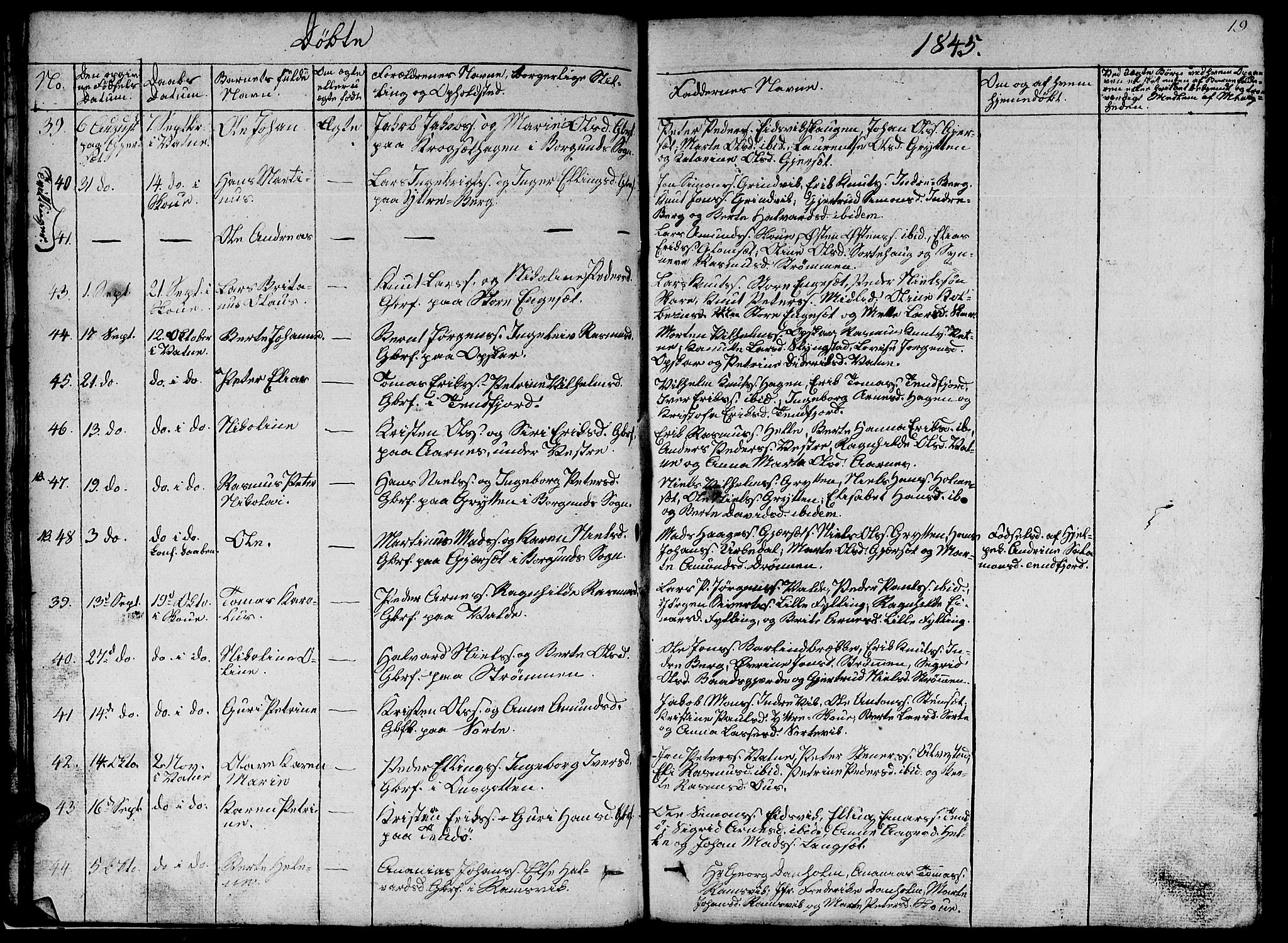 Ministerialprotokoller, klokkerbøker og fødselsregistre - Møre og Romsdal, SAT/A-1454/524/L0362: Klokkerbok nr. 524C03, 1840-1854, s. 19