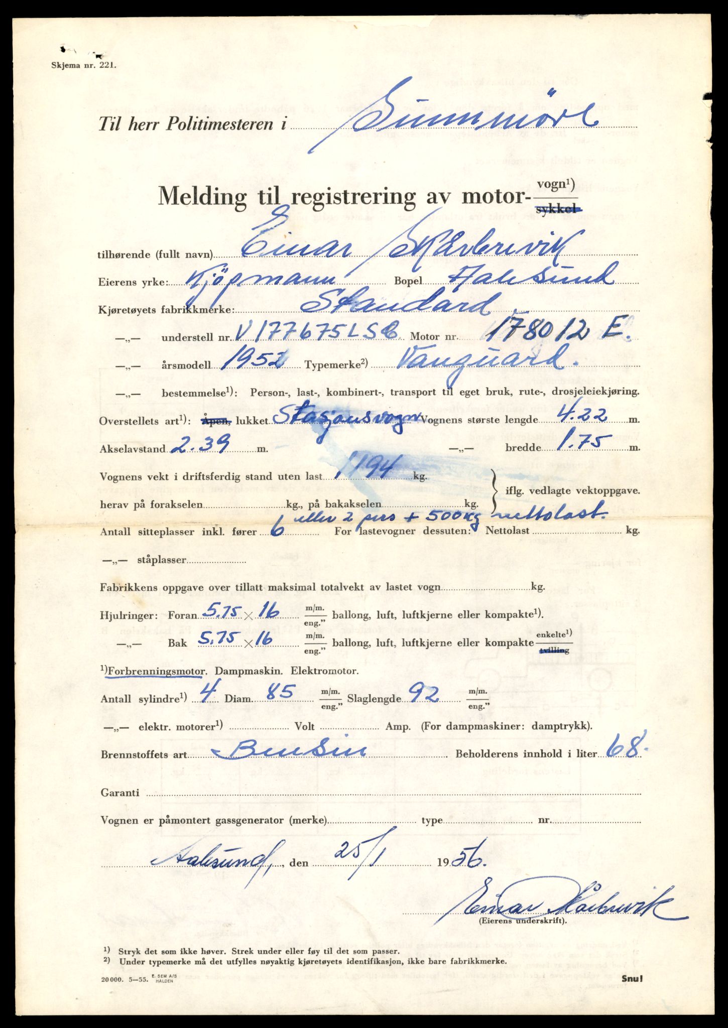 Møre og Romsdal vegkontor - Ålesund trafikkstasjon, AV/SAT-A-4099/F/Fe/L0049: Registreringskort for kjøretøy T 14864 - T 18613, 1927-1998, s. 2819