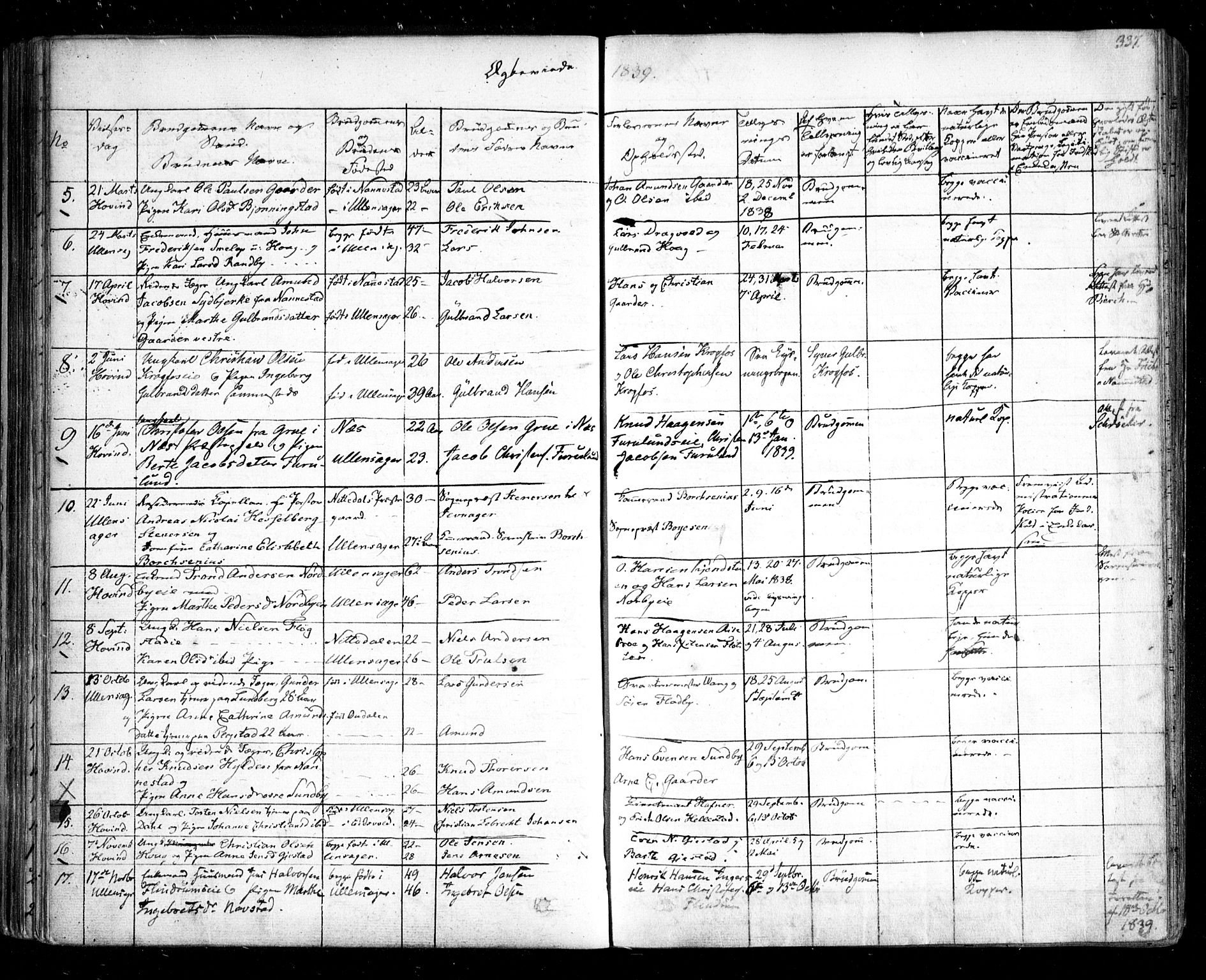 Ullensaker prestekontor Kirkebøker, AV/SAO-A-10236a/F/Fa/L0014.b: Ministerialbok nr. I 14B, 1836-1850, s. 337