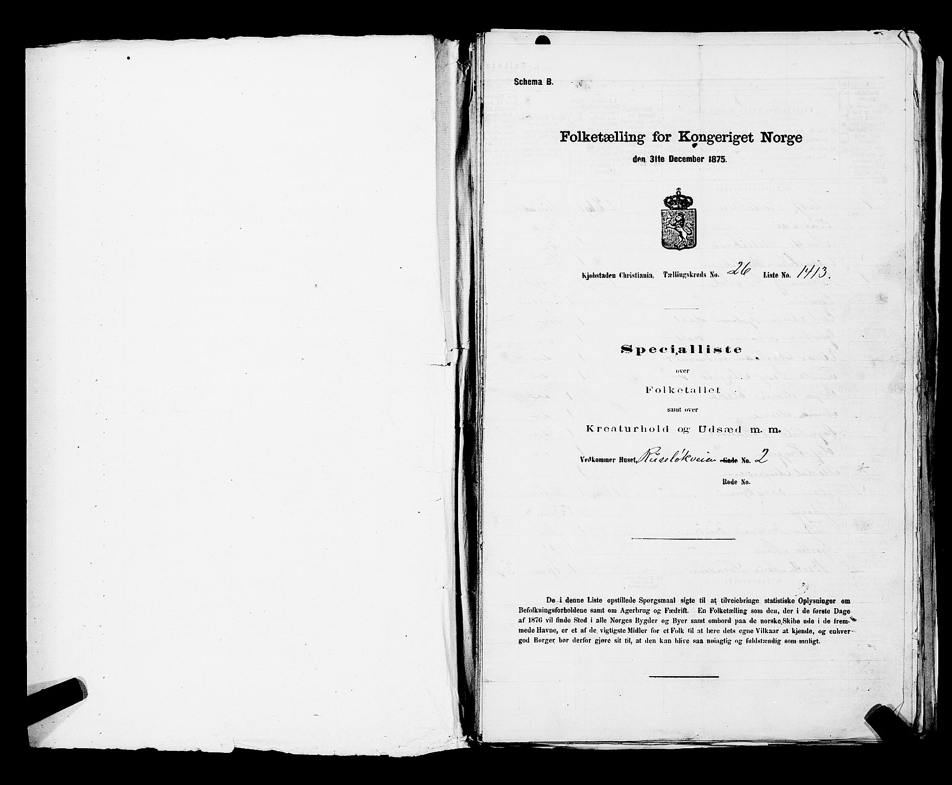 RA, Folketelling 1875 for 0301 Kristiania kjøpstad, 1875, s. 4102