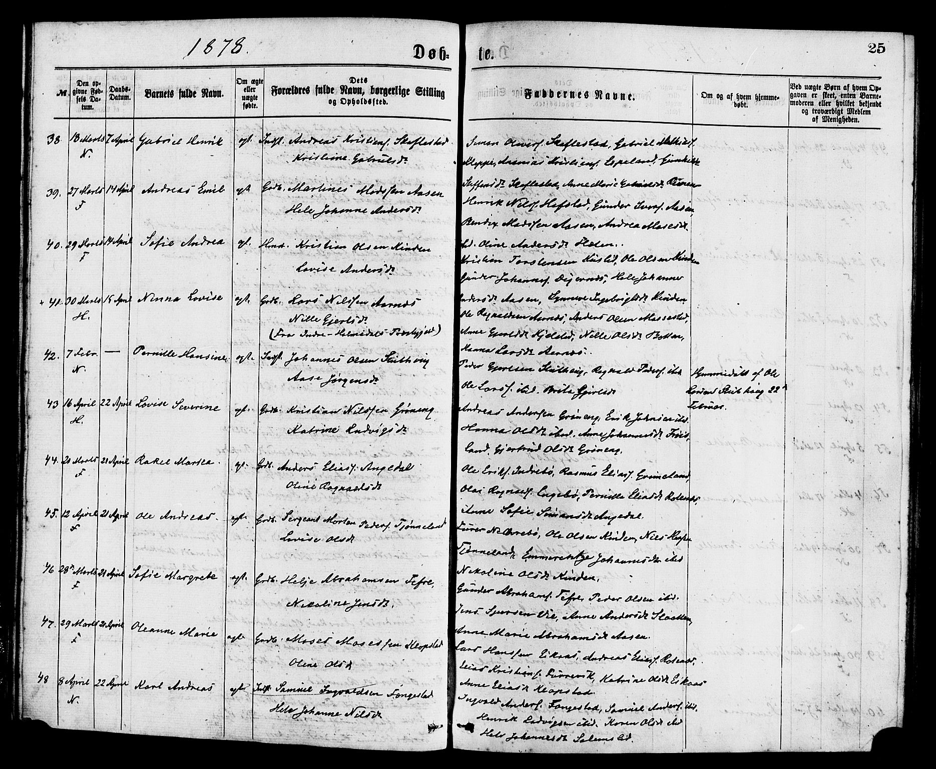 Førde sokneprestembete, AV/SAB-A-79901/H/Haa/Haaa/L0011: Ministerialbok nr. A 11, 1877-1880, s. 25