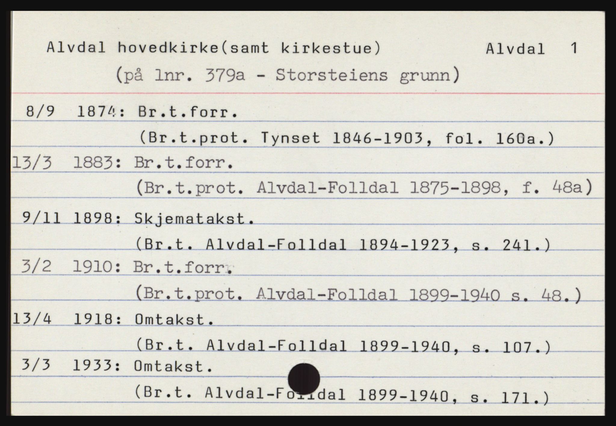 Norges Brannkasse, Alvdal og Folldal, SAH/NBRANA-026, s. 3