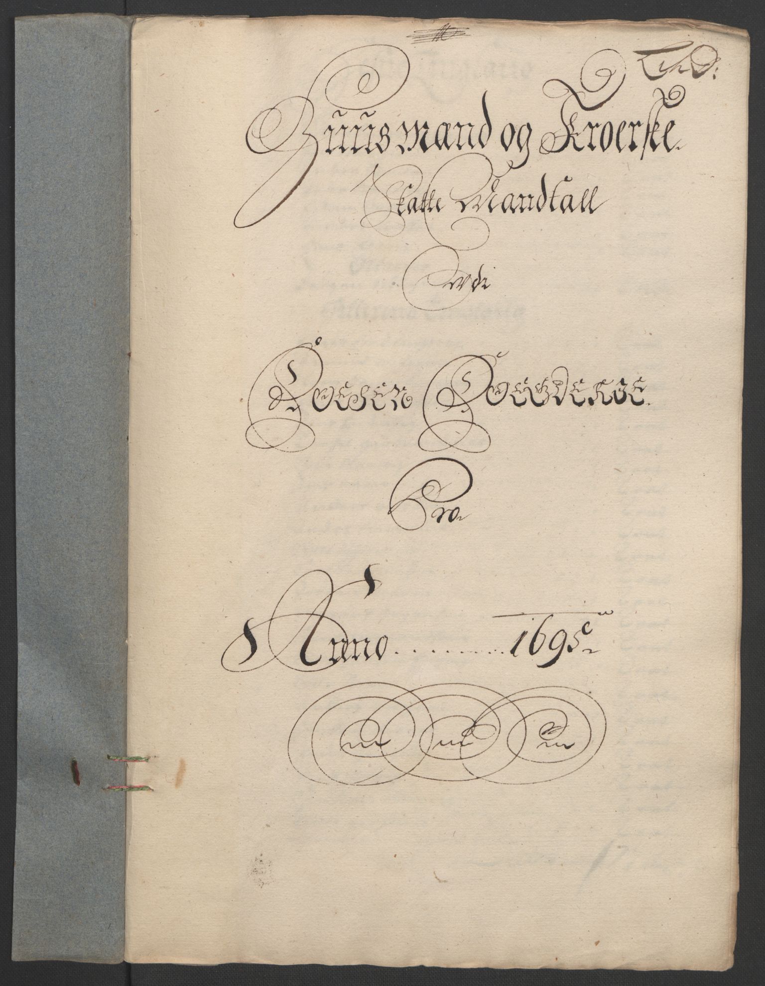 Rentekammeret inntil 1814, Reviderte regnskaper, Fogderegnskap, AV/RA-EA-4092/R57/L3851: Fogderegnskap Fosen, 1695-1696, s. 81