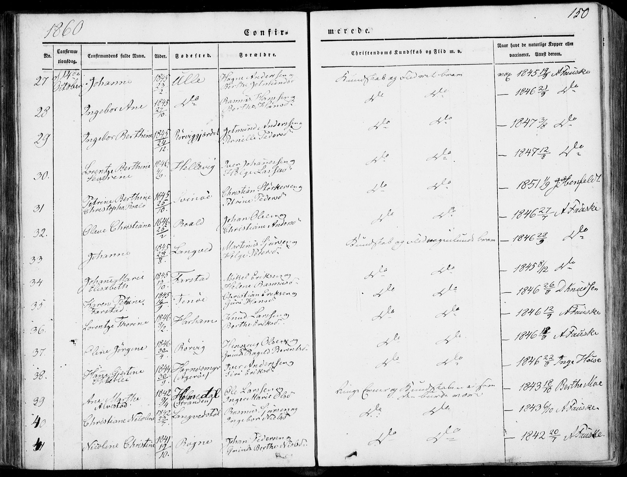 Ministerialprotokoller, klokkerbøker og fødselsregistre - Møre og Romsdal, SAT/A-1454/536/L0497: Ministerialbok nr. 536A06, 1845-1865, s. 150