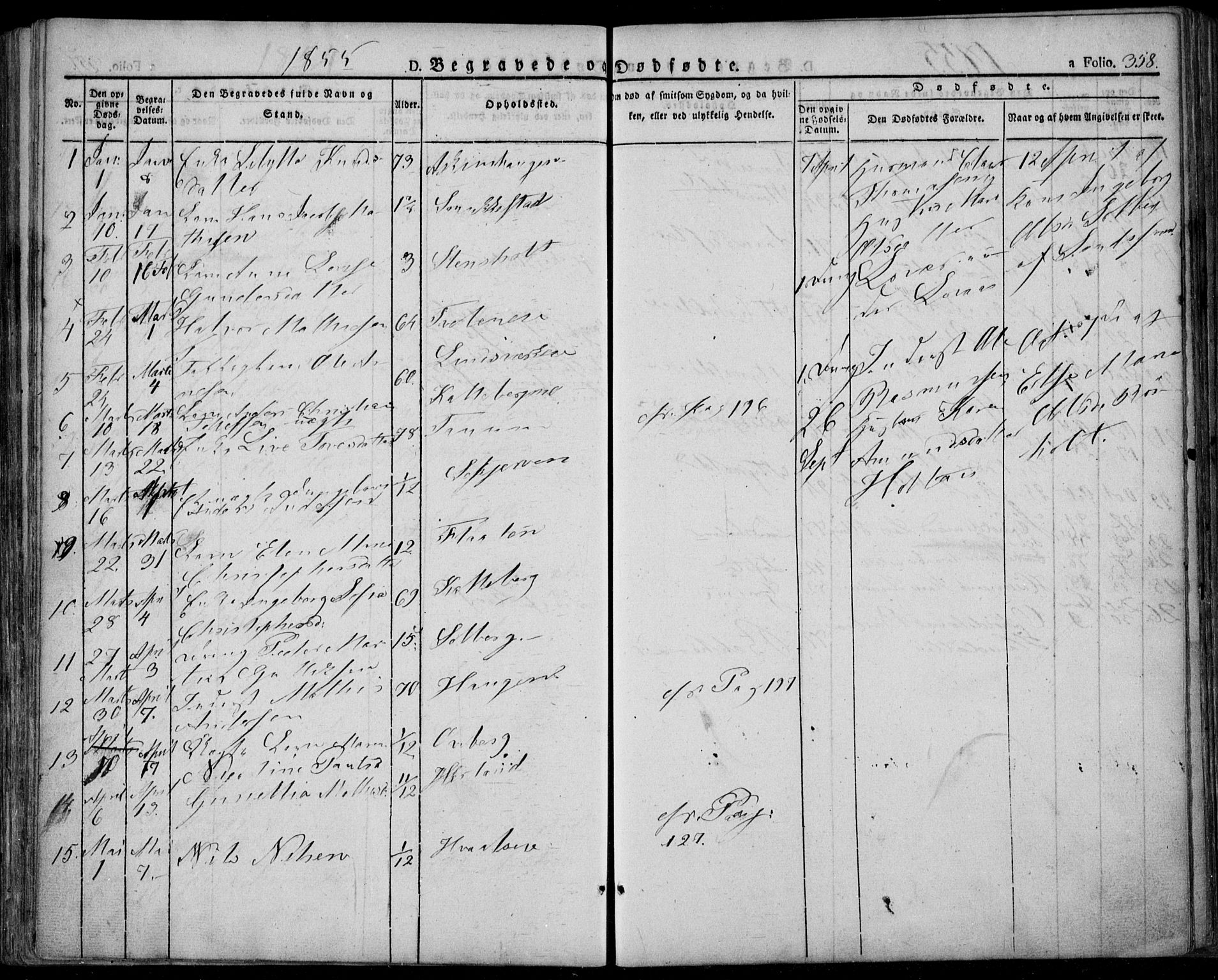 Lardal kirkebøker, AV/SAKO-A-350/F/Fa/L0006: Ministerialbok nr. I 6, 1835-1860, s. 358