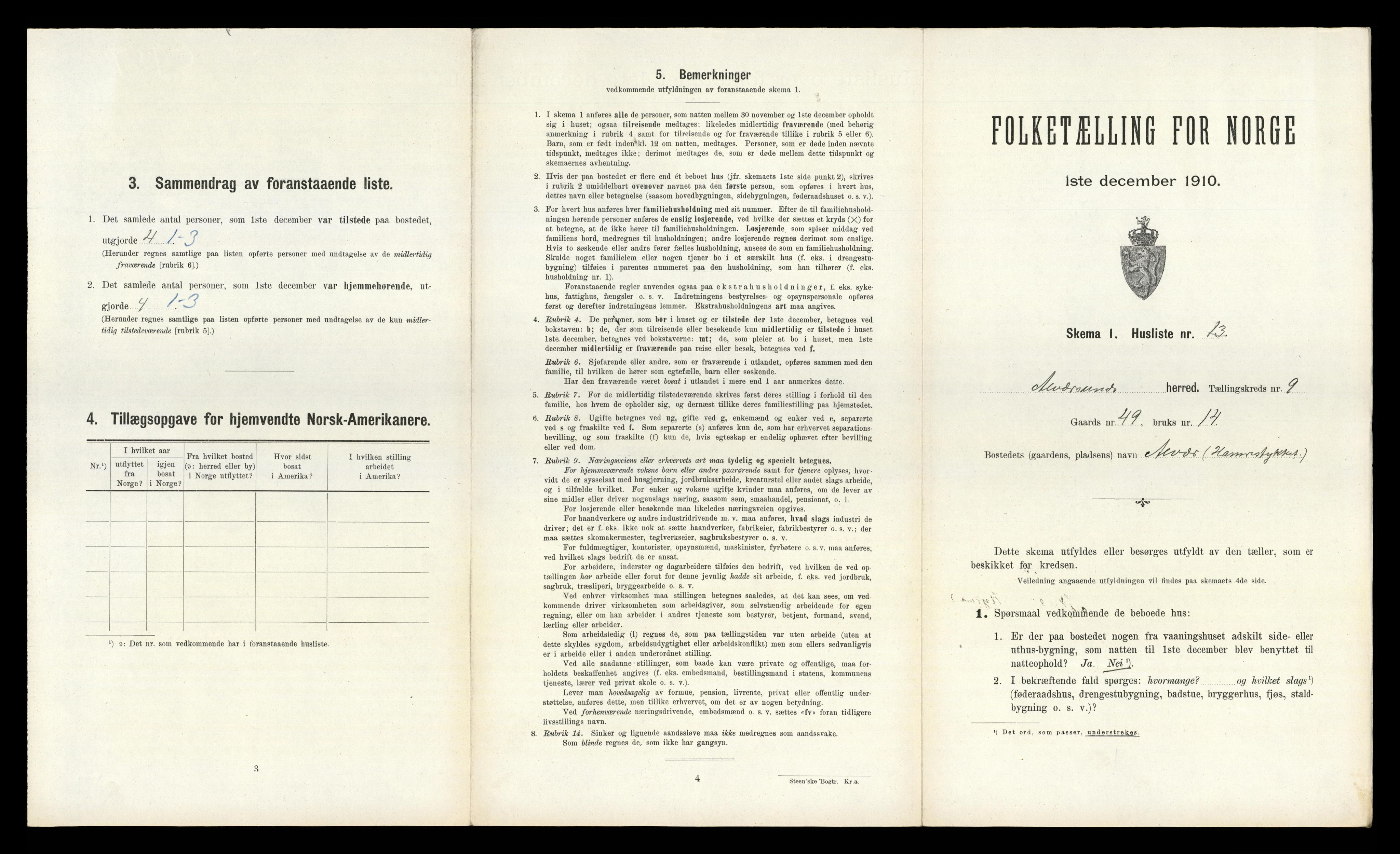 RA, Folketelling 1910 for 1257 Alversund herred, 1910, s. 674