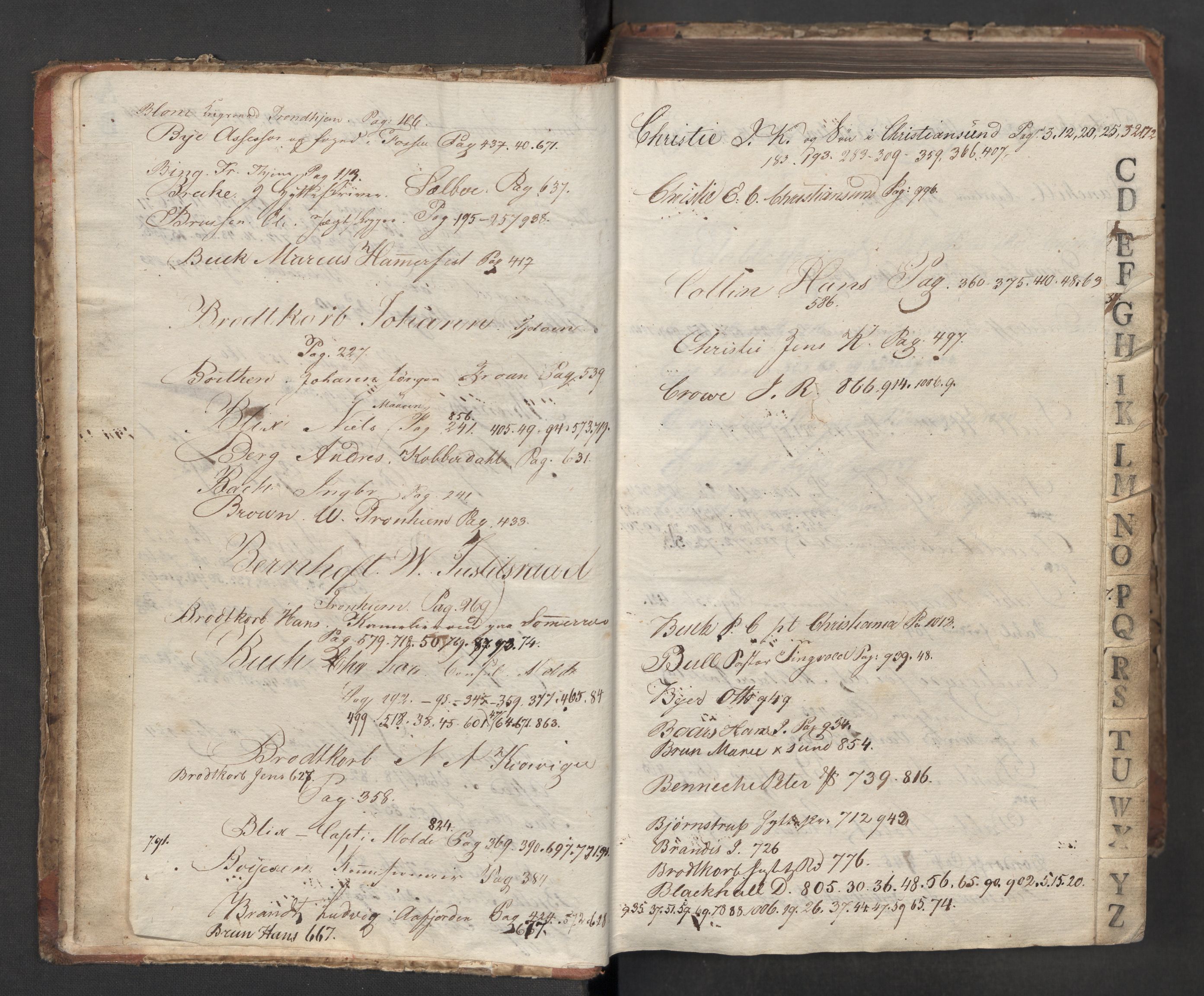 Hoë, Herman & Co, SAT/PA-0280/11/L0030: Kopibok, innenlandsk, 1813-1822