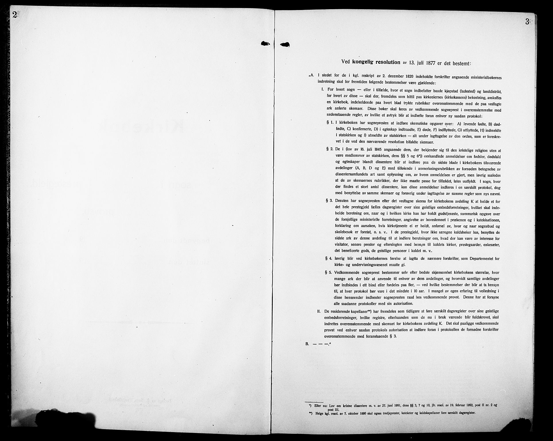 Ringsaker prestekontor, SAH/PREST-014/L/La/L0019: Klokkerbok nr. 19, 1923-1933, s. 2-3