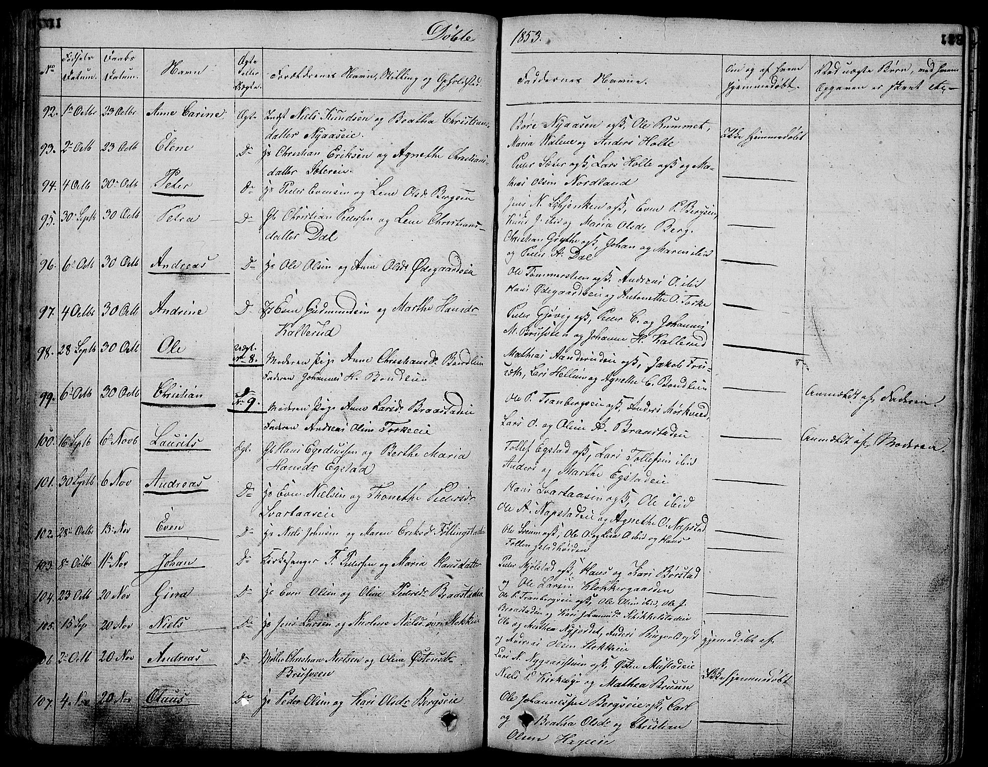Vardal prestekontor, AV/SAH-PREST-100/H/Ha/Hab/L0004: Klokkerbok nr. 4, 1831-1853, s. 118