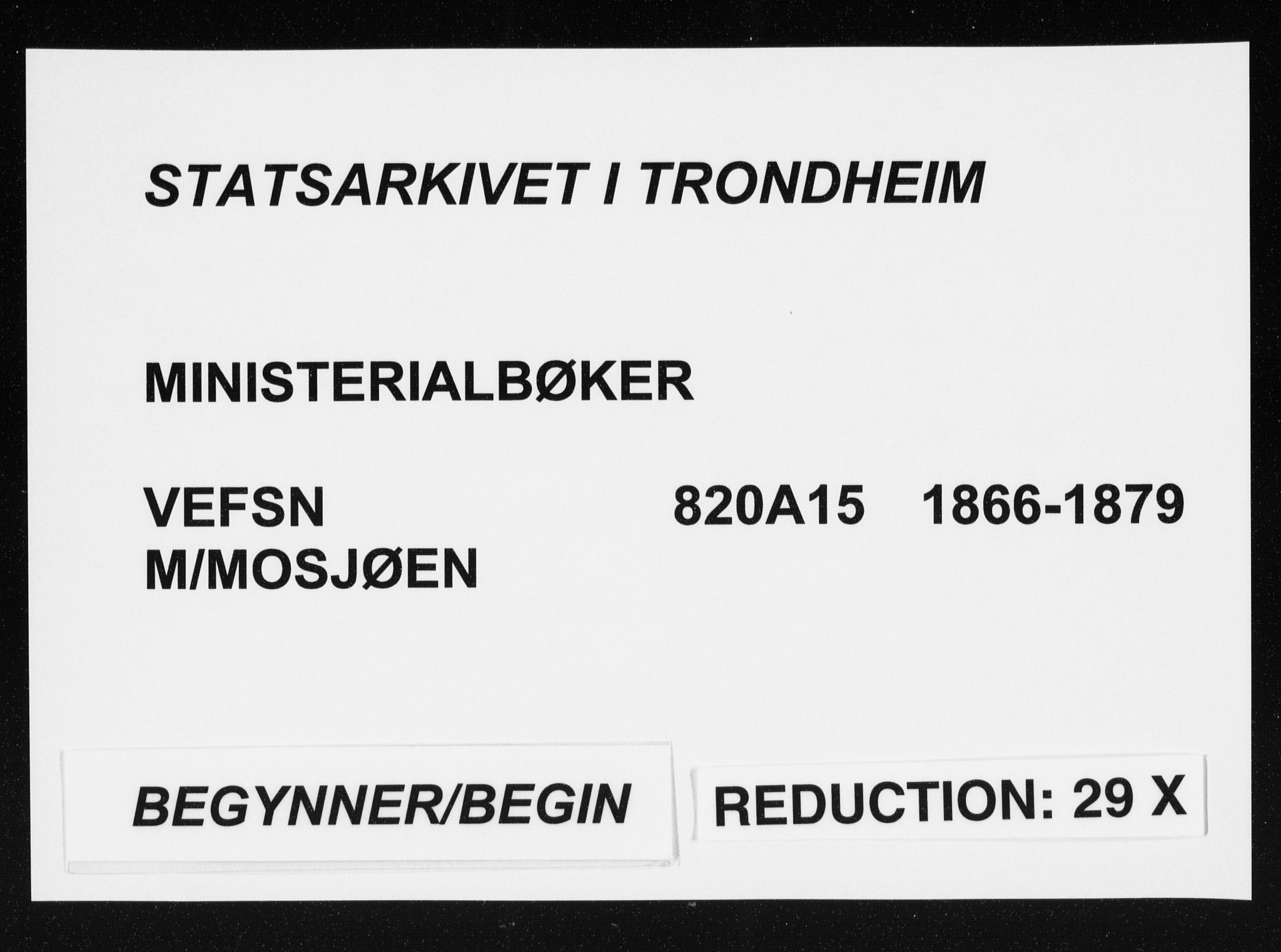 Ministerialprotokoller, klokkerbøker og fødselsregistre - Nordland, AV/SAT-A-1459/820/L0294: Ministerialbok nr. 820A15, 1866-1879