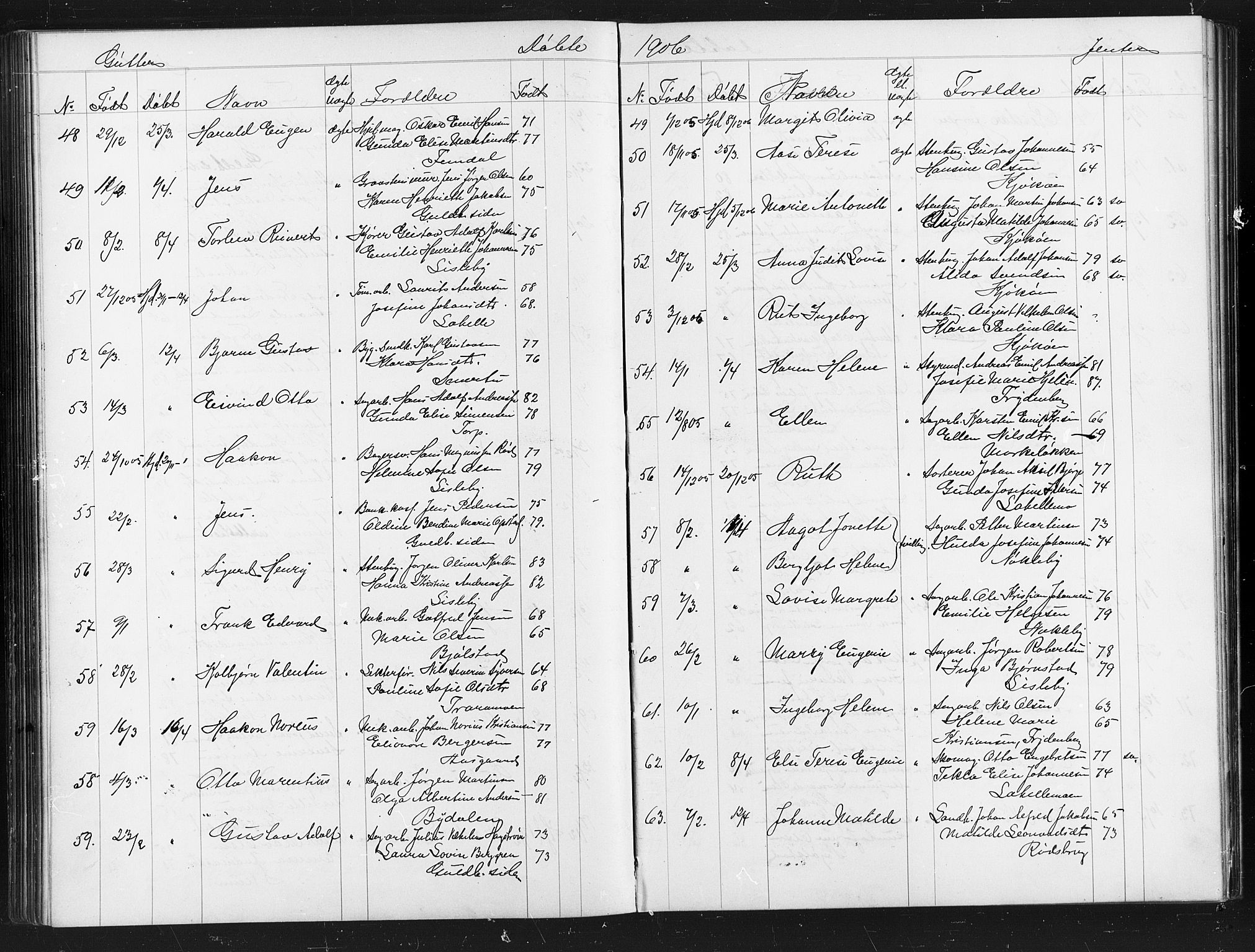 Glemmen prestekontor Kirkebøker, AV/SAO-A-10908/G/Ga/L0006: Klokkerbok nr. 6, 1894-1908