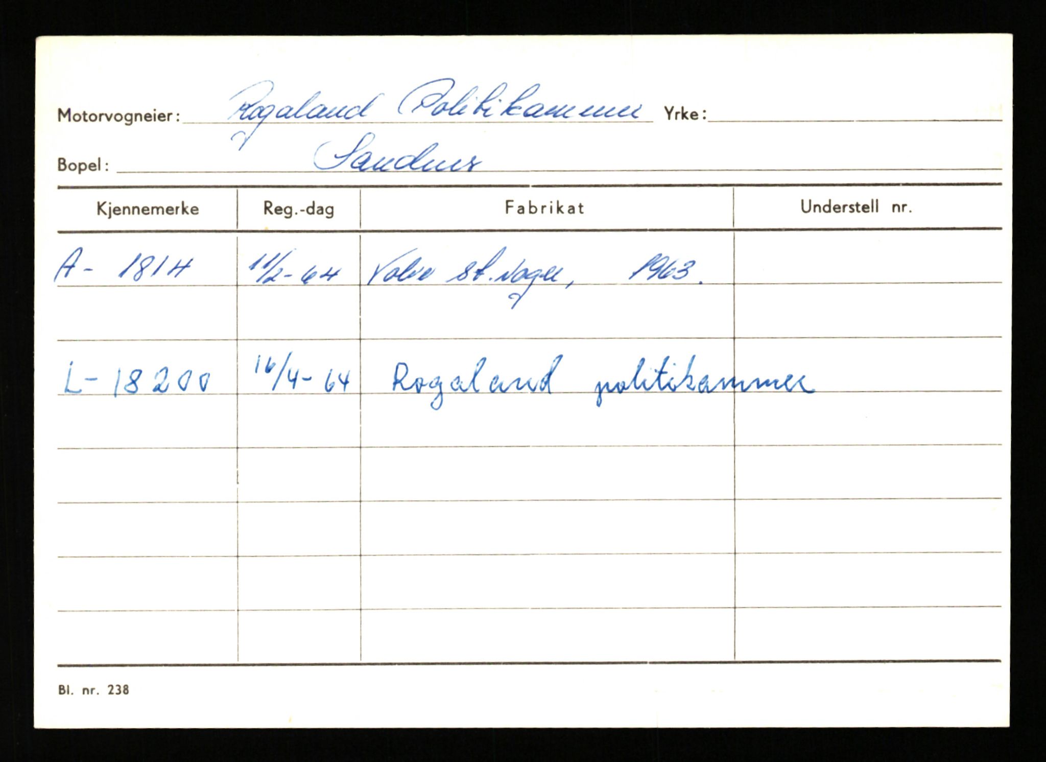 Stavanger trafikkstasjon, AV/SAST-A-101942/0/G/L0001: Registreringsnummer: 0 - 5782, 1930-1971, s. 1257