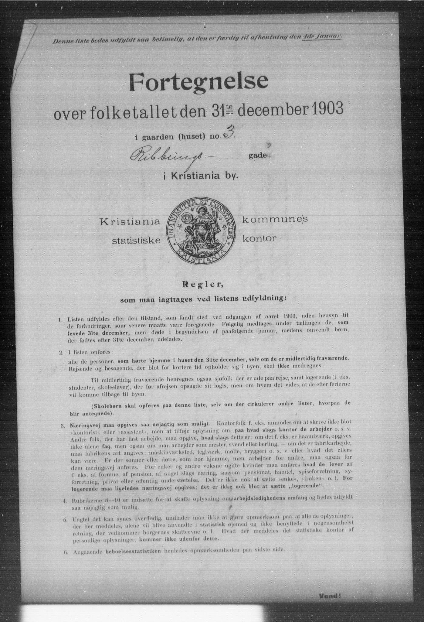 OBA, Kommunal folketelling 31.12.1903 for Kristiania kjøpstad, 1903, s. 16276
