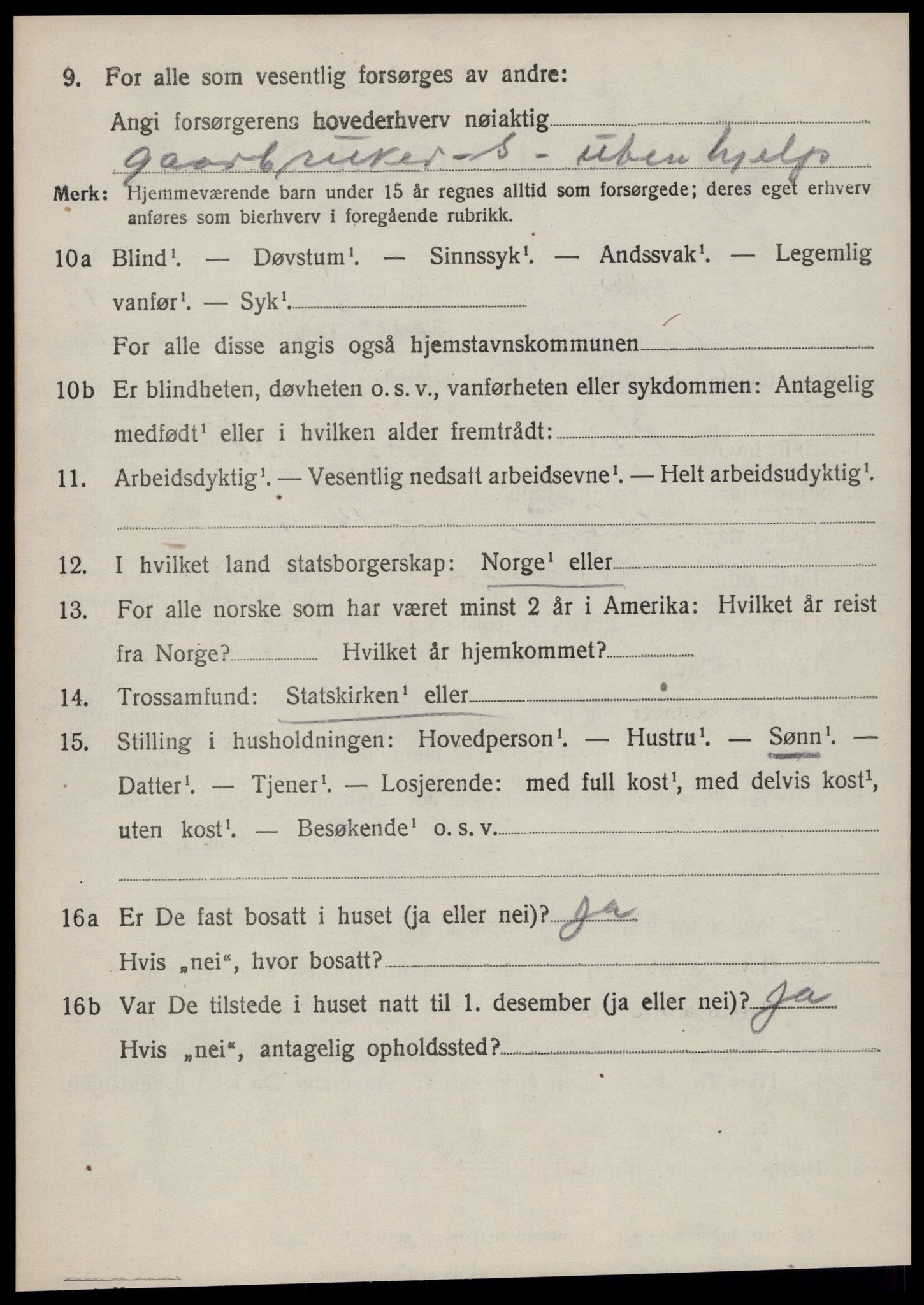 SAT, Folketelling 1920 for 1525 Stranda herred, 1920, s. 2626
