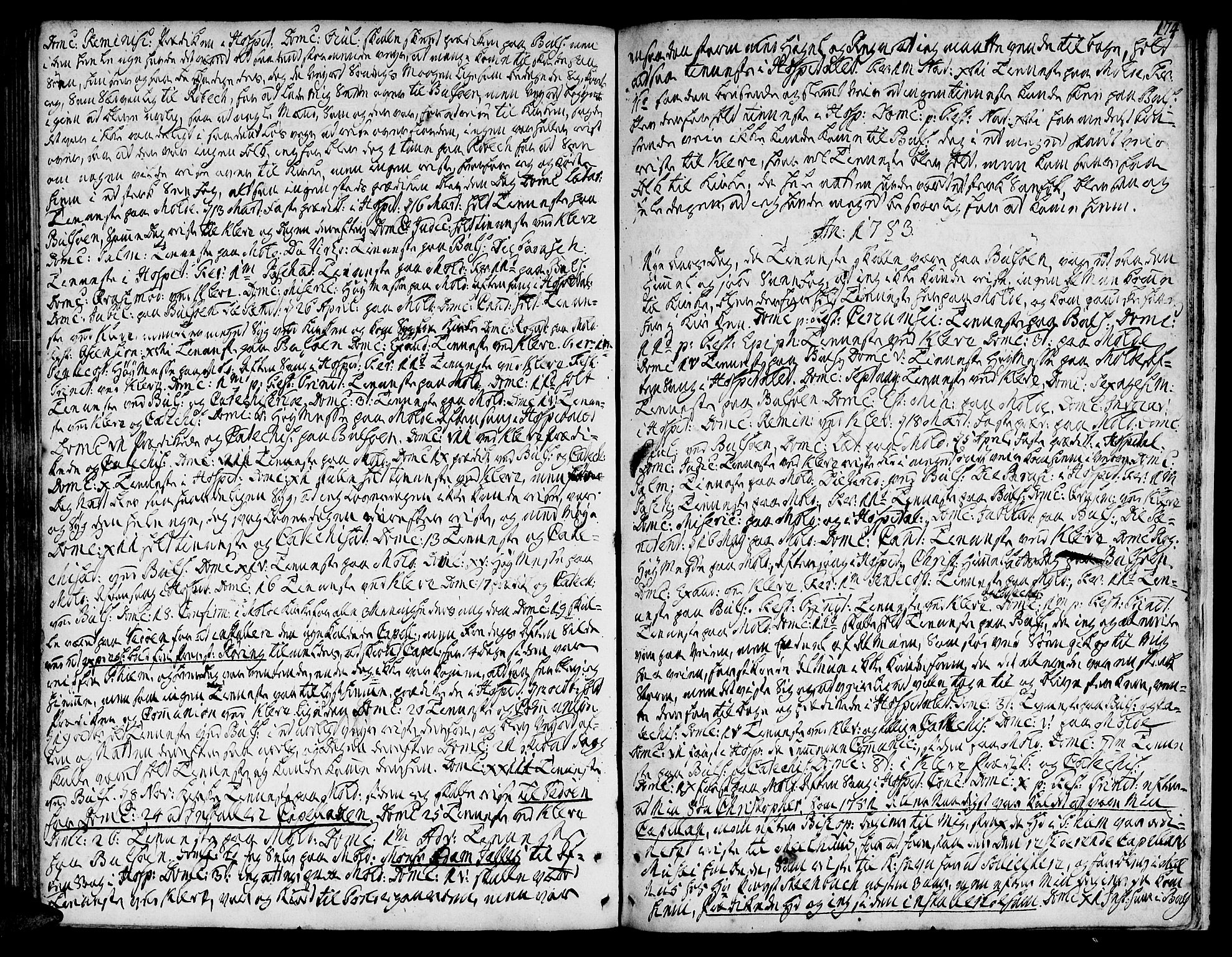 Ministerialprotokoller, klokkerbøker og fødselsregistre - Møre og Romsdal, AV/SAT-A-1454/555/L0648: Ministerialbok nr. 555A01, 1759-1793, s. 174