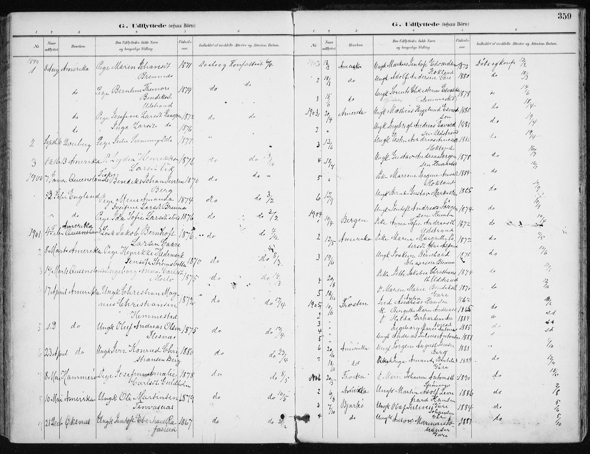 Kvæfjord sokneprestkontor, AV/SATØ-S-1323/G/Ga/Gaa/L0006kirke: Ministerialbok nr. 6, 1895-1914, s. 359