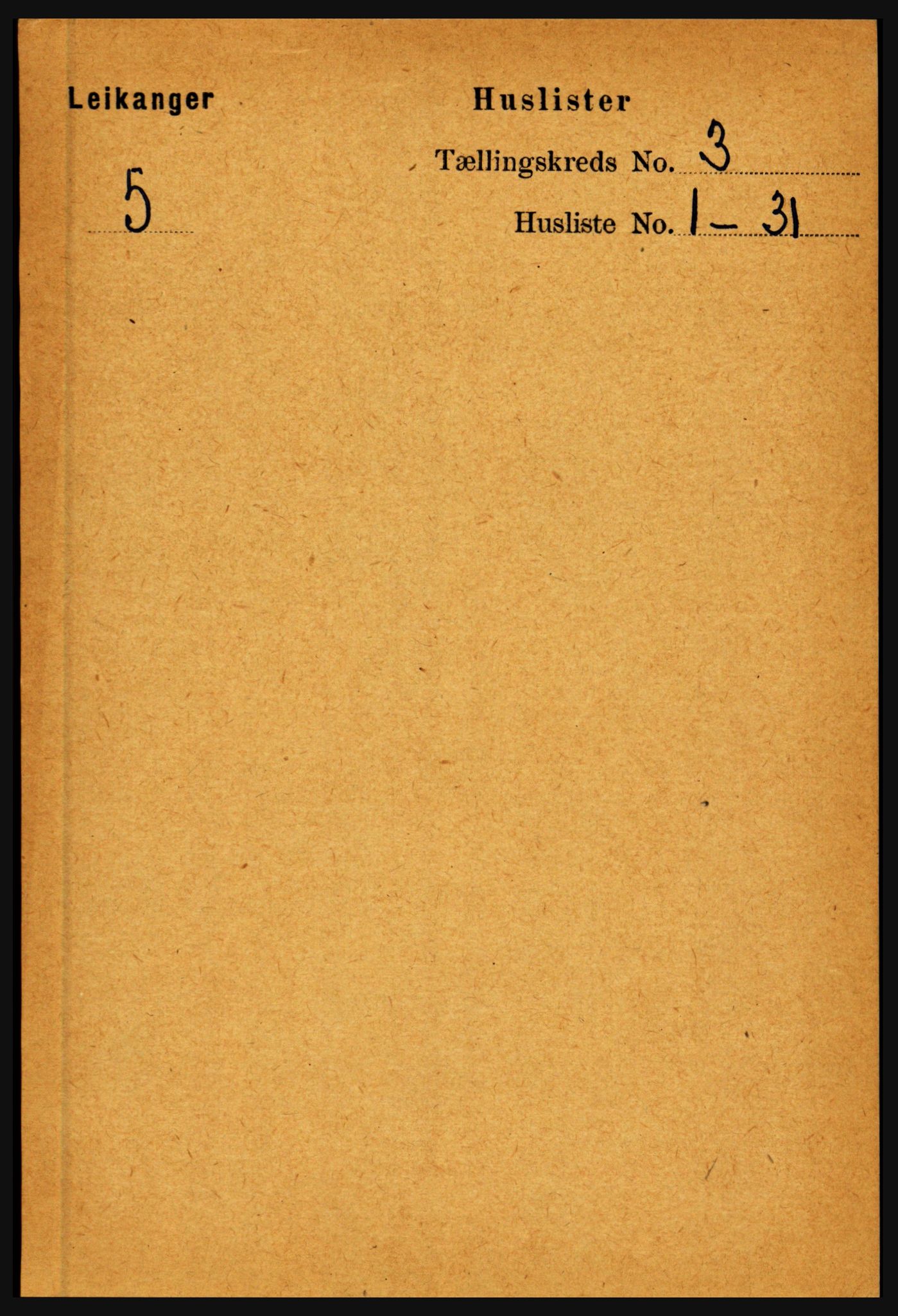 RA, Folketelling 1891 for 1419 Leikanger herred, 1891, s. 315