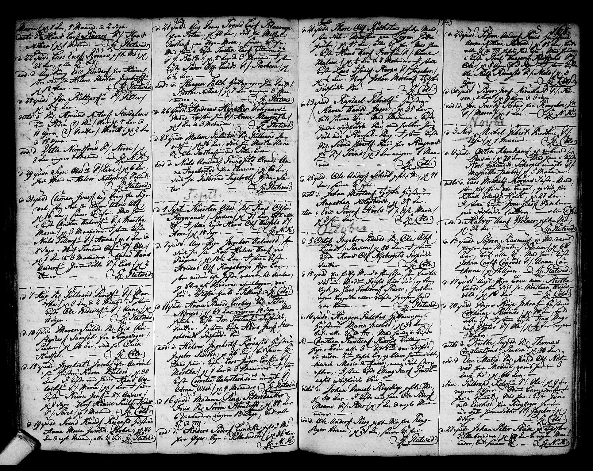Kongsberg kirkebøker, SAKO/A-22/F/Fa/L0003: Ministerialbok nr. I 3, 1744-1755, s. 168