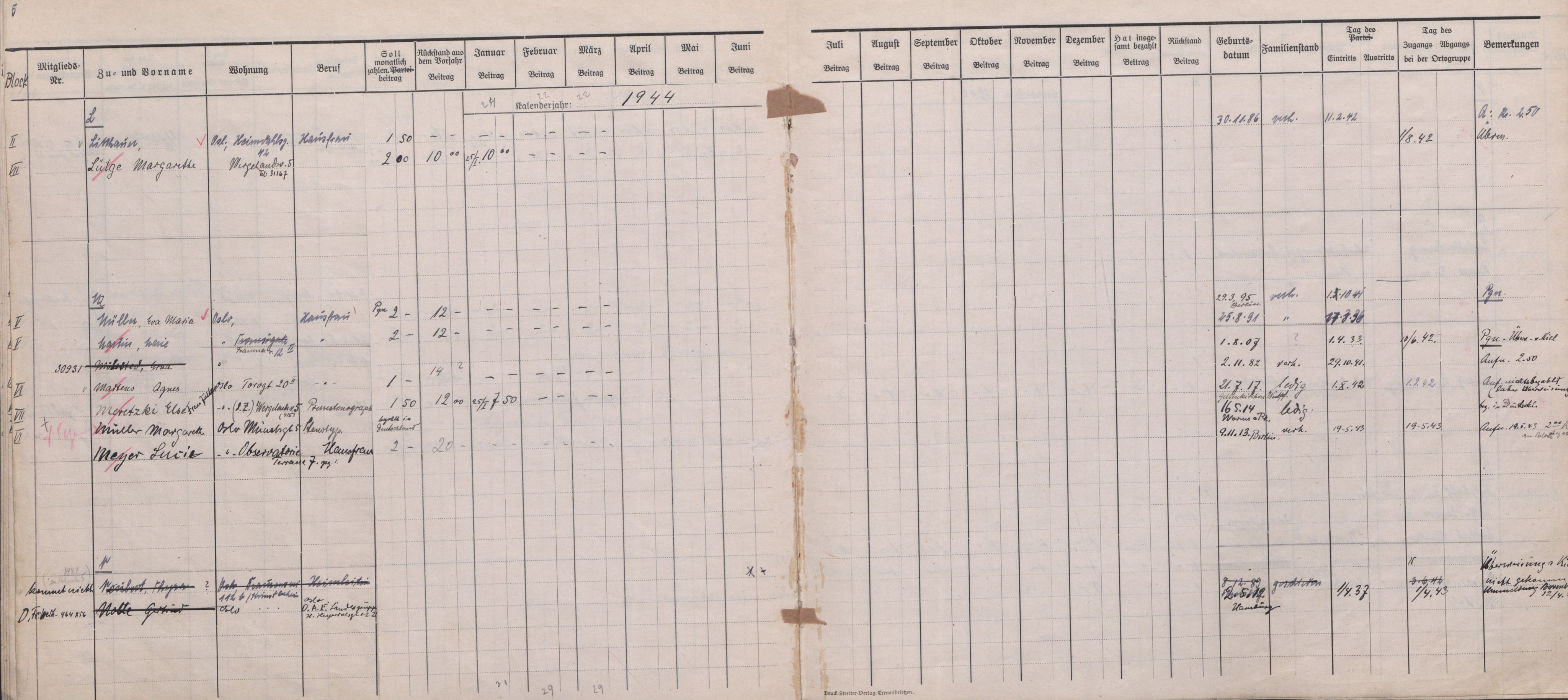 Forsvarets Overkommando. 2 kontor. Arkiv 11.4. Spredte tyske arkivsaker, AV/RA-RAFA-7031/D/Dar/Darb/L0016: Reichskommissariat - NSDAP in Norwegen, 1941-1944, s. 13