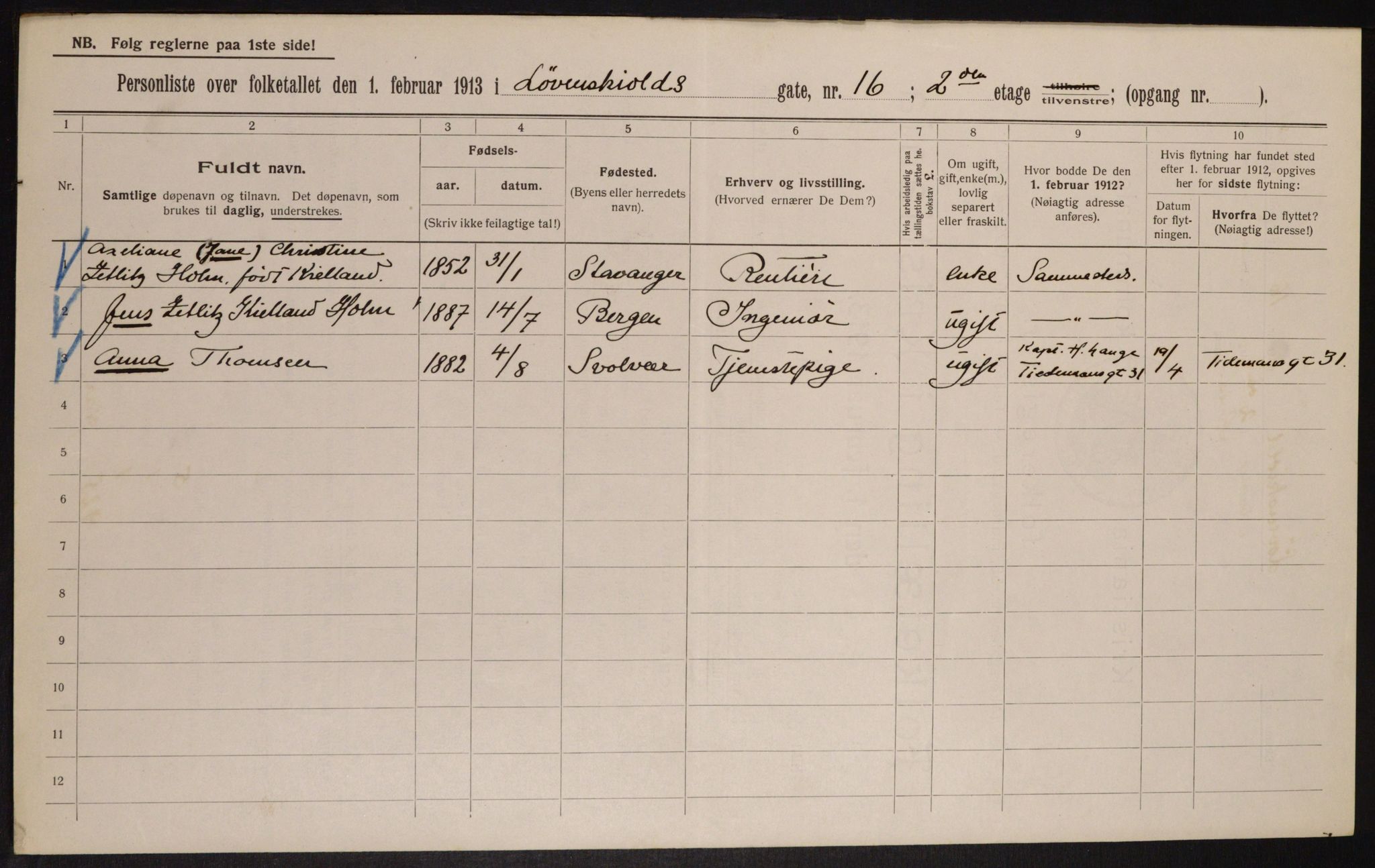 OBA, Kommunal folketelling 1.2.1913 for Kristiania, 1913, s. 58859