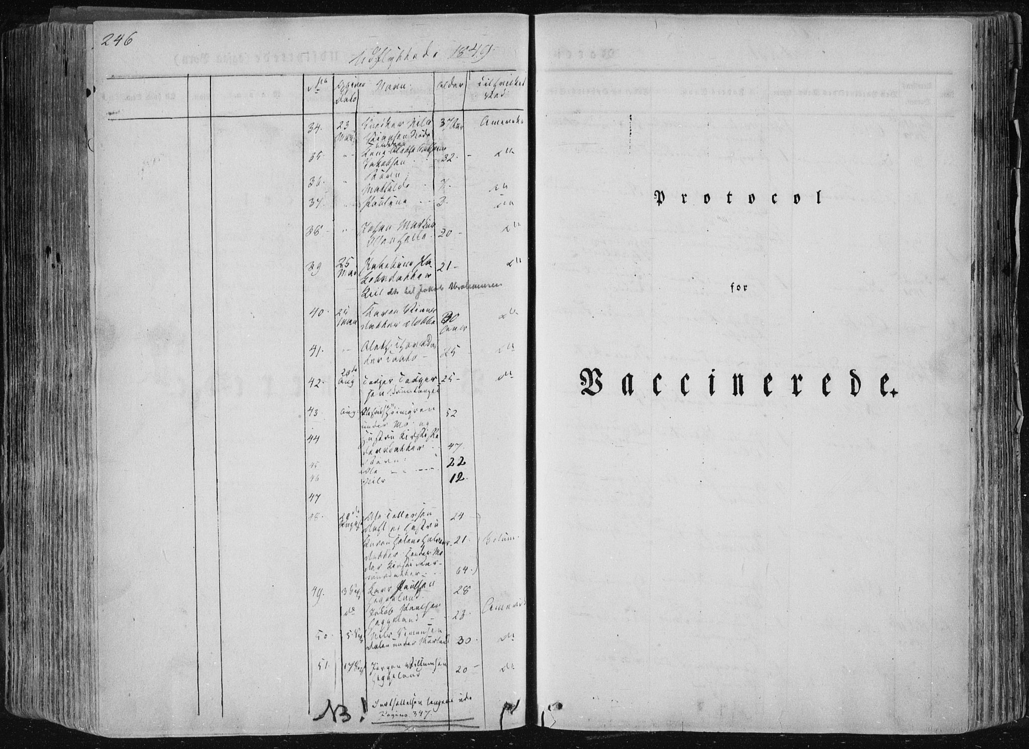 Sannidal kirkebøker, AV/SAKO-A-296/F/Fa/L0007: Ministerialbok nr. 7, 1831-1854, s. 246