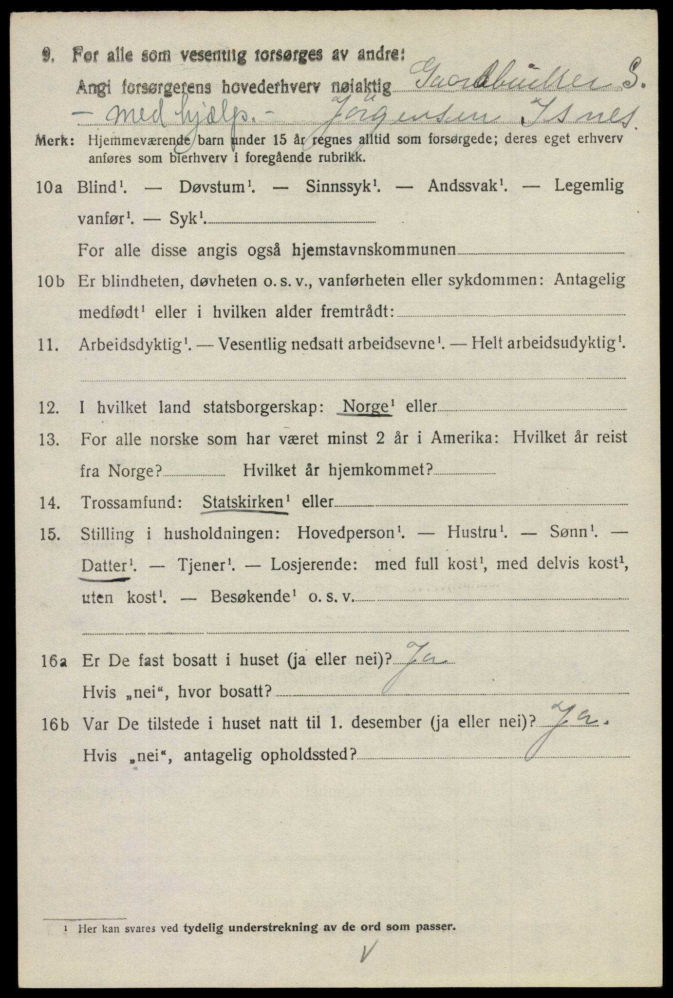 SAO, Folketelling 1920 for 0130 Tune herred, 1920, s. 5161