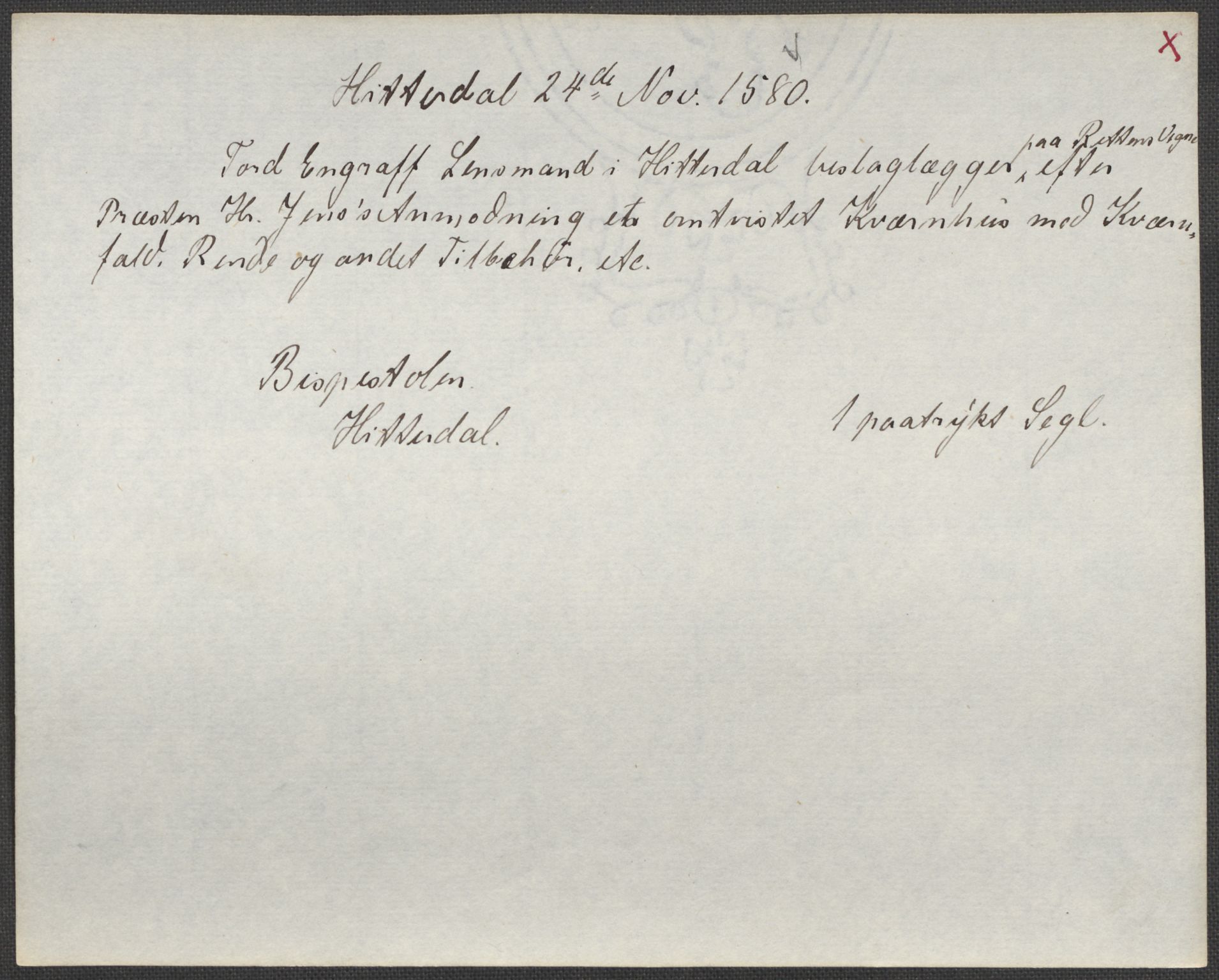 Riksarkivets diplomsamling, AV/RA-EA-5965/F15/L0028: Prestearkiv - Telemark, 1572-1769, s. 38
