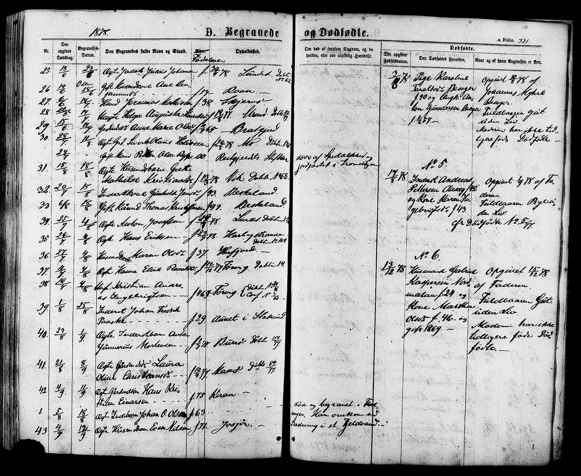 Ministerialprotokoller, klokkerbøker og fødselsregistre - Sør-Trøndelag, SAT/A-1456/657/L0706: Ministerialbok nr. 657A07, 1867-1878, s. 381