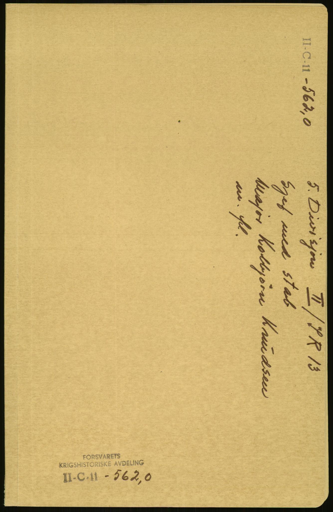 Forsvaret, Forsvarets krigshistoriske avdeling, AV/RA-RAFA-2017/Y/Yb/L0116: II-C-11-560-563  -  5. Divisjon., 1940, s. 1474