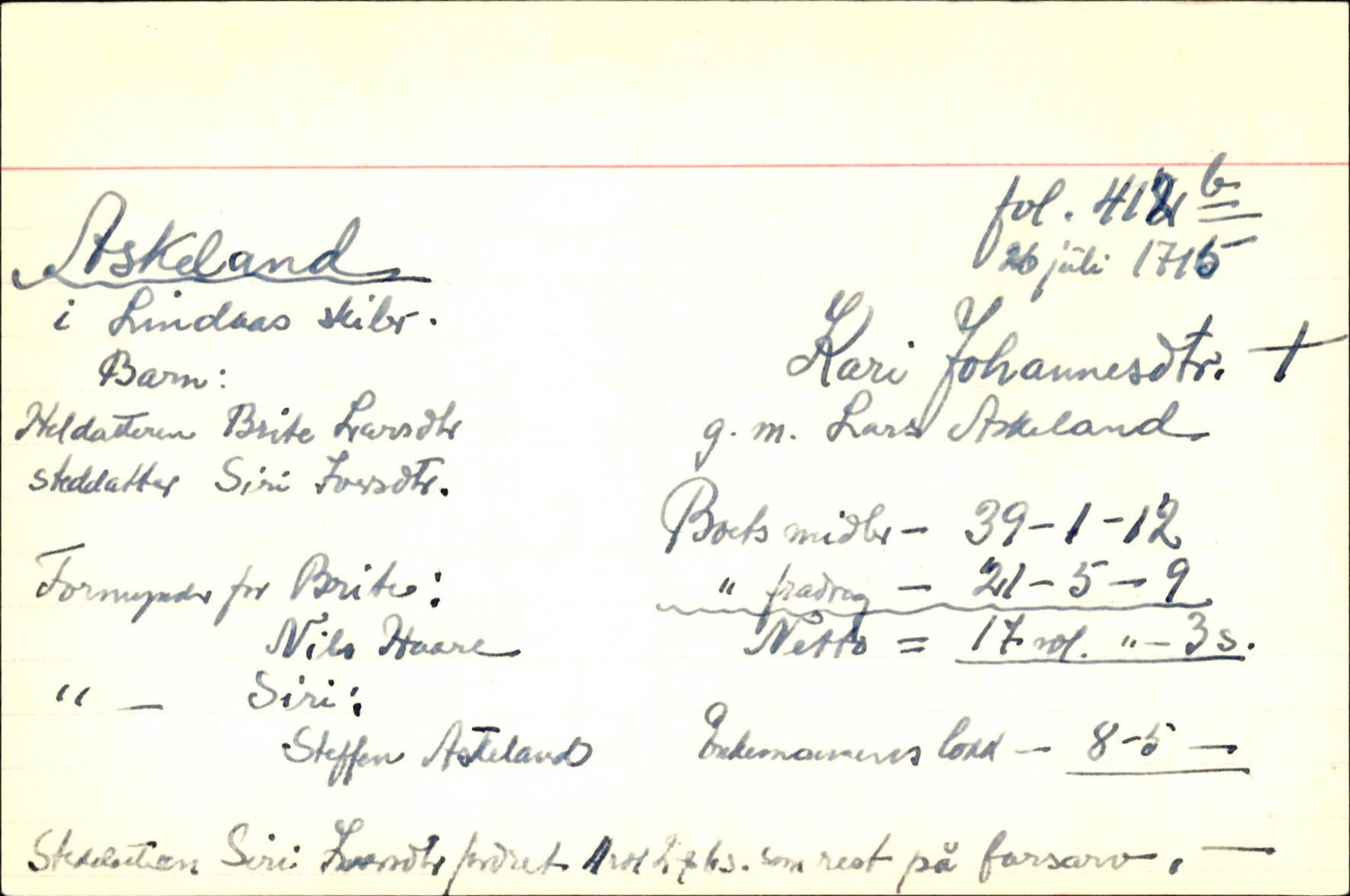 Skiftekort ved Statsarkivet i Bergen, SAB/SKIFTEKORT/001/L0001: Skifteprotokoll nr. 1-2 - test test, 1702-1716, s. 1344