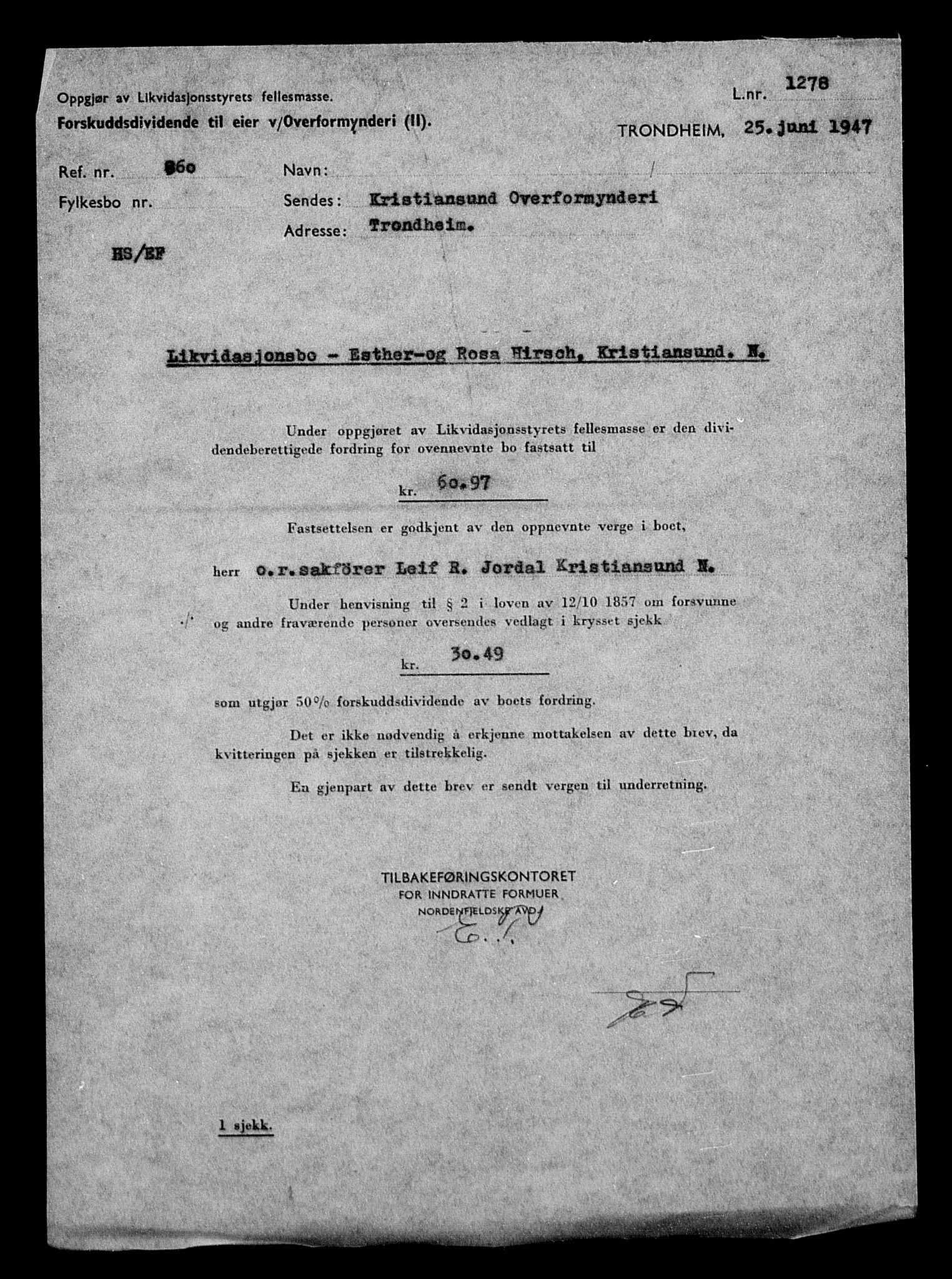 Justisdepartementet, Tilbakeføringskontoret for inndratte formuer, AV/RA-S-1564/H/Hc/Hcb/L0913: --, 1945-1947, s. 499