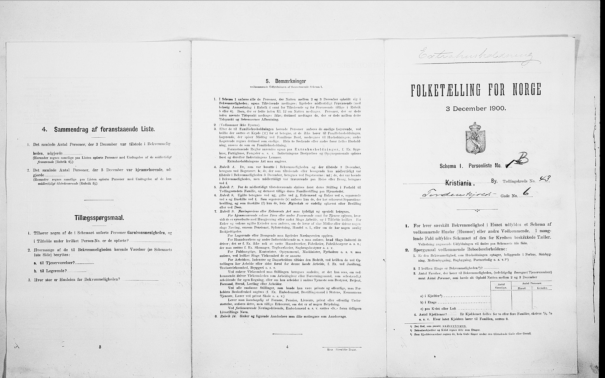 SAO, Folketelling 1900 for 0301 Kristiania kjøpstad, 1900, s. 102654