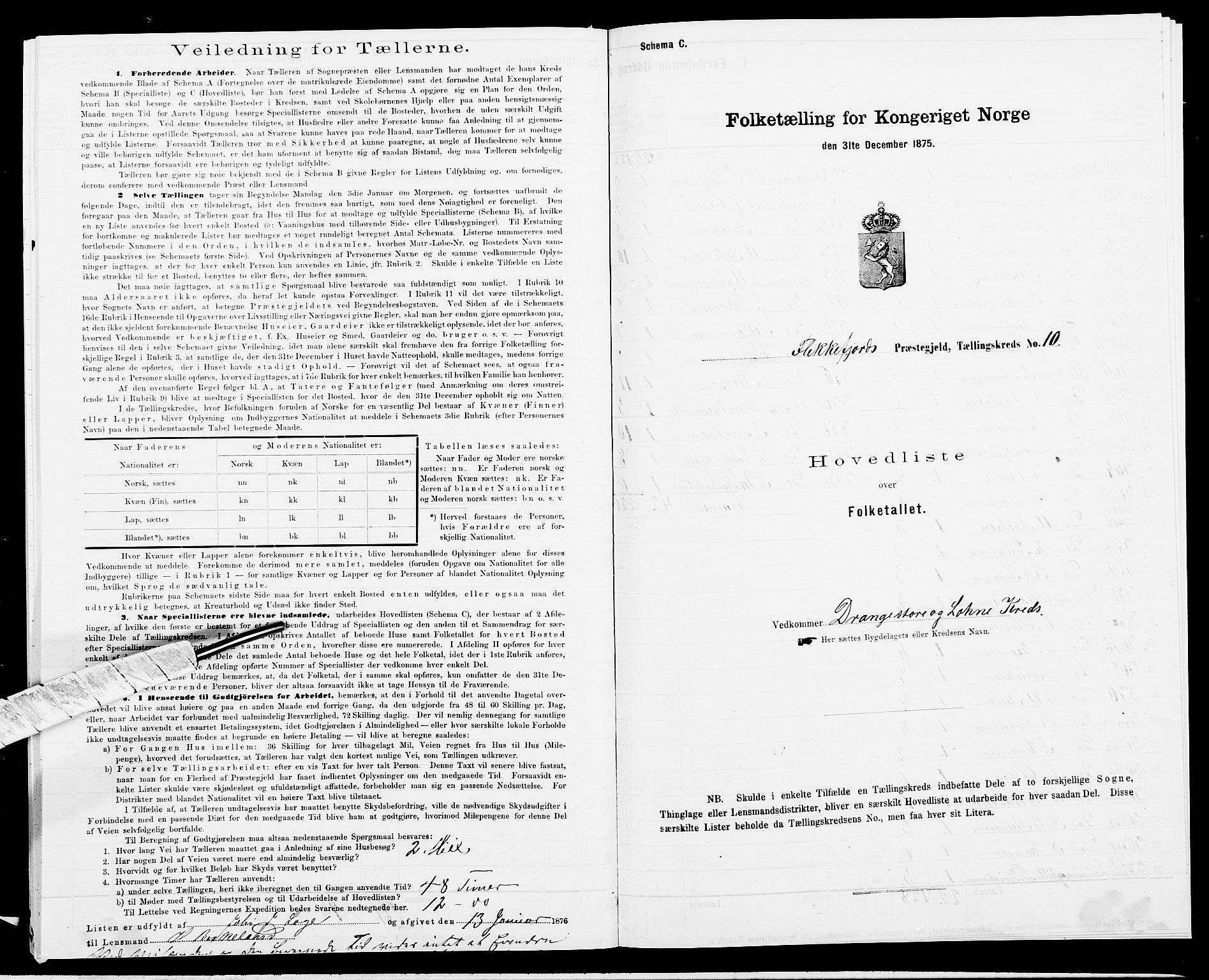 SAK, Folketelling 1875 for 1042L Flekkefjord prestegjeld, Nes sokn og Hidra sokn, 1875, s. 62