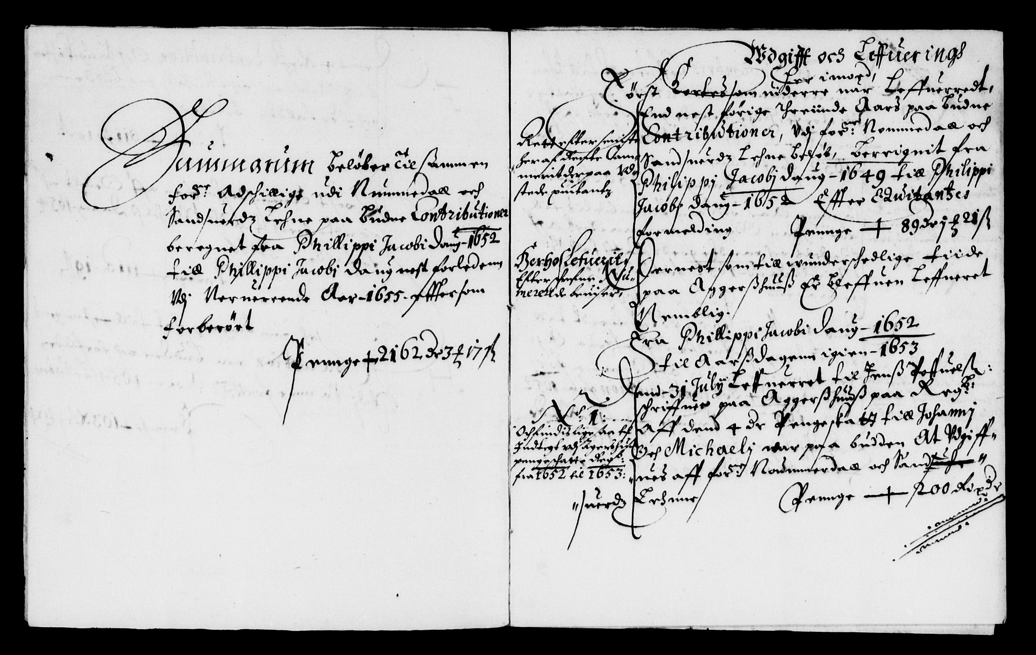 Rentekammeret inntil 1814, Reviderte regnskaper, Lensregnskaper, AV/RA-EA-5023/R/Rb/Rbn/L0004: Numedal og Sandsvær len, 1648-1656