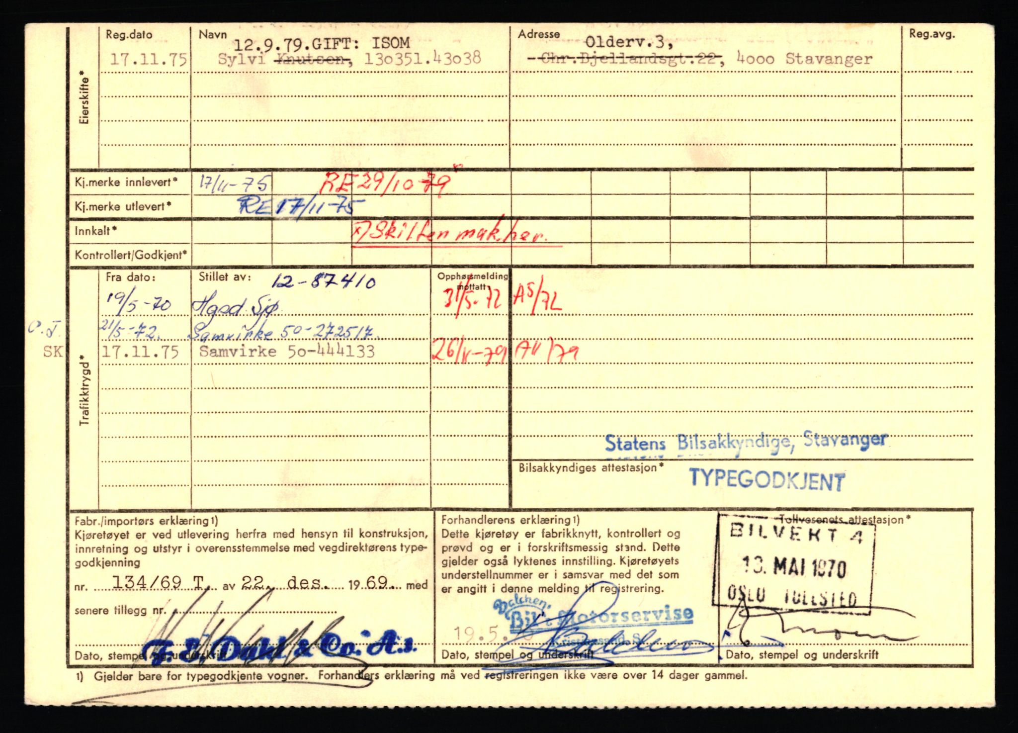 Stavanger trafikkstasjon, SAST/A-101942/0/F/L0076: L-92500 - L-97099, 1930-1971, s. 1342