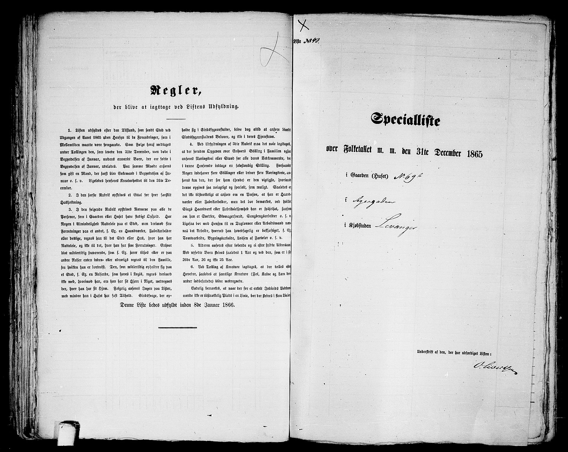 RA, Folketelling 1865 for 1701B Levanger prestegjeld, Levanger kjøpstad, 1865, s. 89