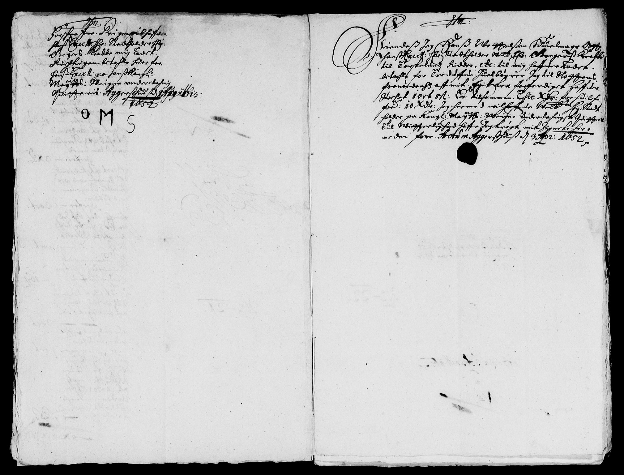 Rentekammeret inntil 1814, Reviderte regnskaper, Lensregnskaper, AV/RA-EA-5023/R/Rb/Rba/L0206: Akershus len, 1651-1652