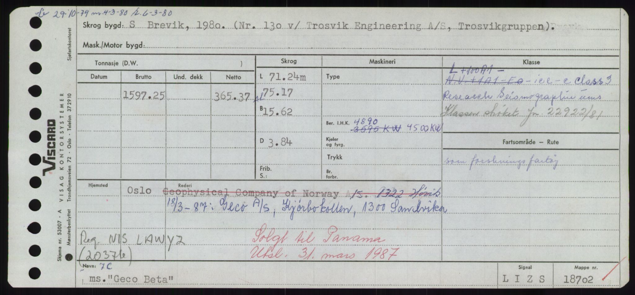 Sjøfartsdirektoratet med forløpere, Skipsmålingen, AV/RA-S-1627/H/Hd/L0012: Fartøy, G-Glø, s. 137