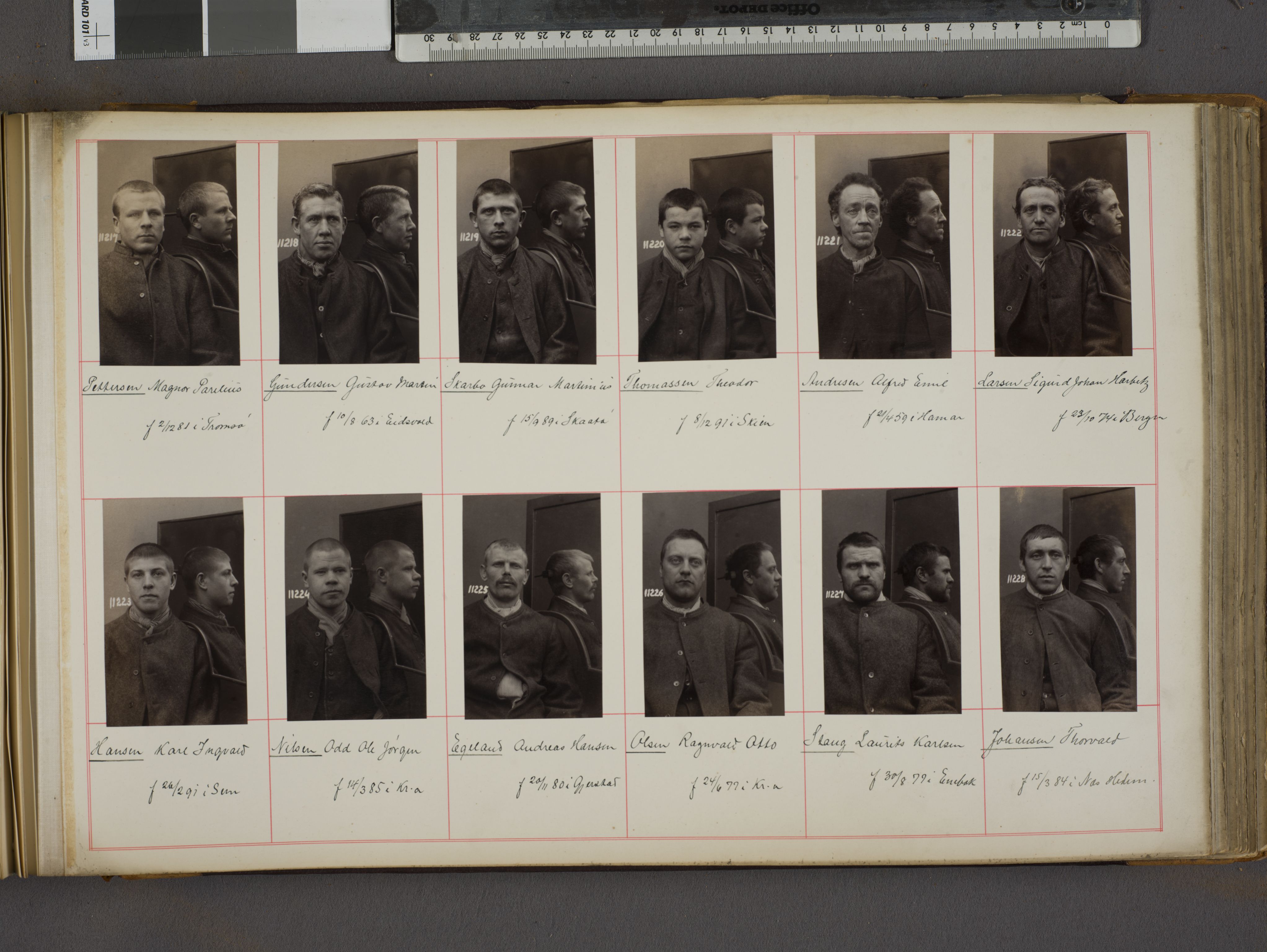 Oslo politikammer, Kriminalavdelingen, AV/SAO-A-11137/U/Ua/L0010: Forbryteralbum, 1906-1910, s. 57