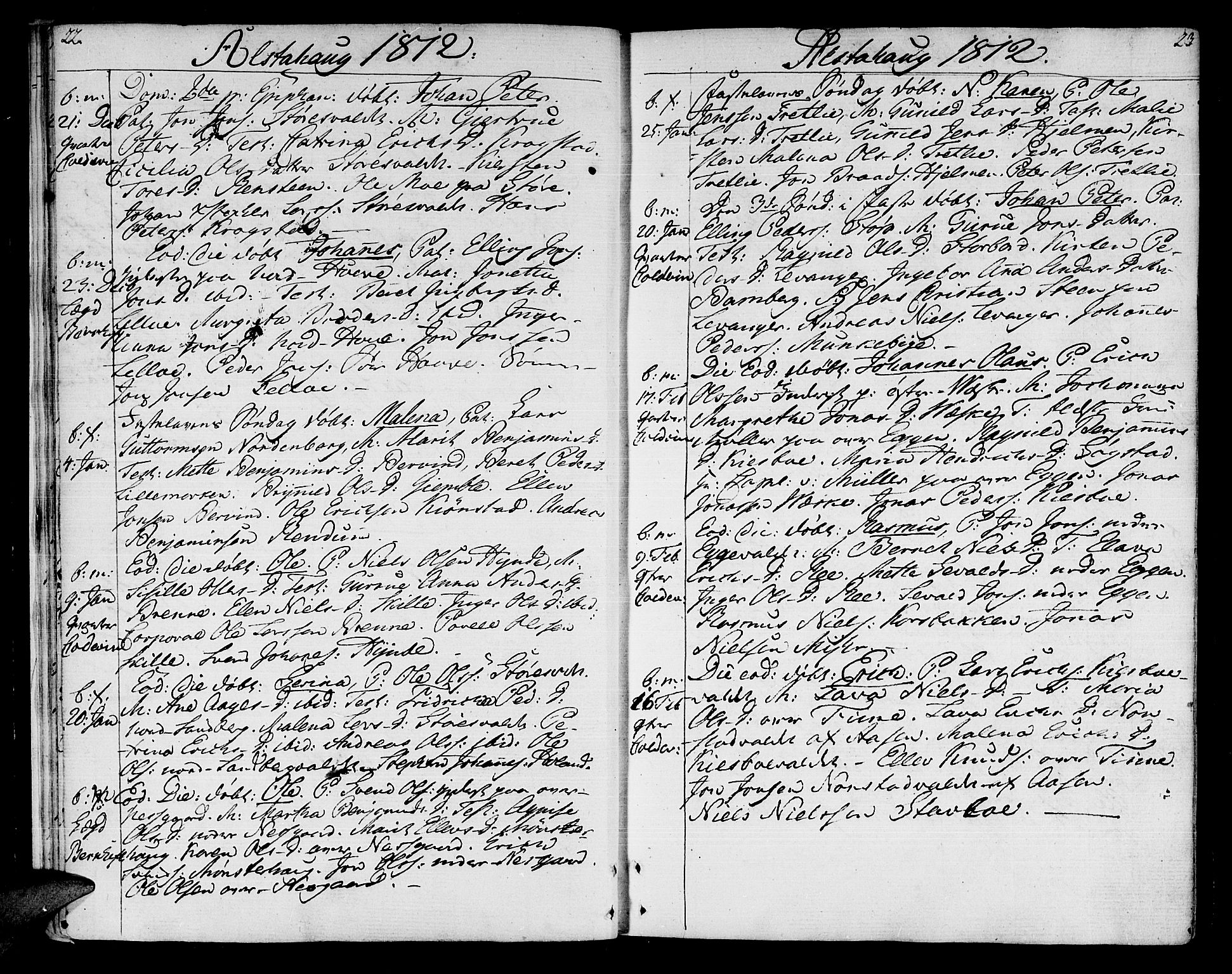 Ministerialprotokoller, klokkerbøker og fødselsregistre - Nord-Trøndelag, AV/SAT-A-1458/717/L0145: Ministerialbok nr. 717A03 /1, 1810-1815, s. 22-23