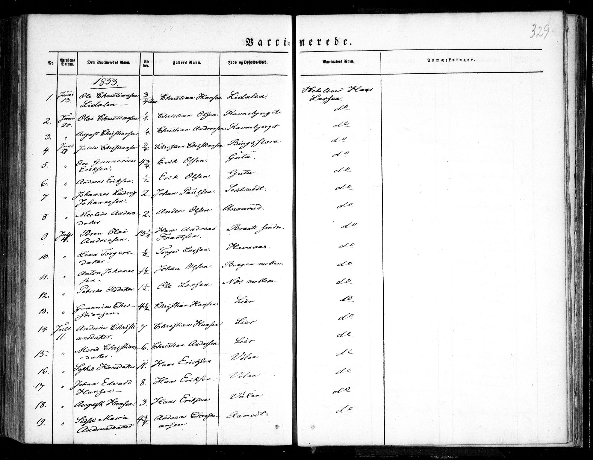 Trøgstad prestekontor Kirkebøker, SAO/A-10925/F/Fa/L0007: Ministerialbok nr. I 7, 1845-1854, s. 329