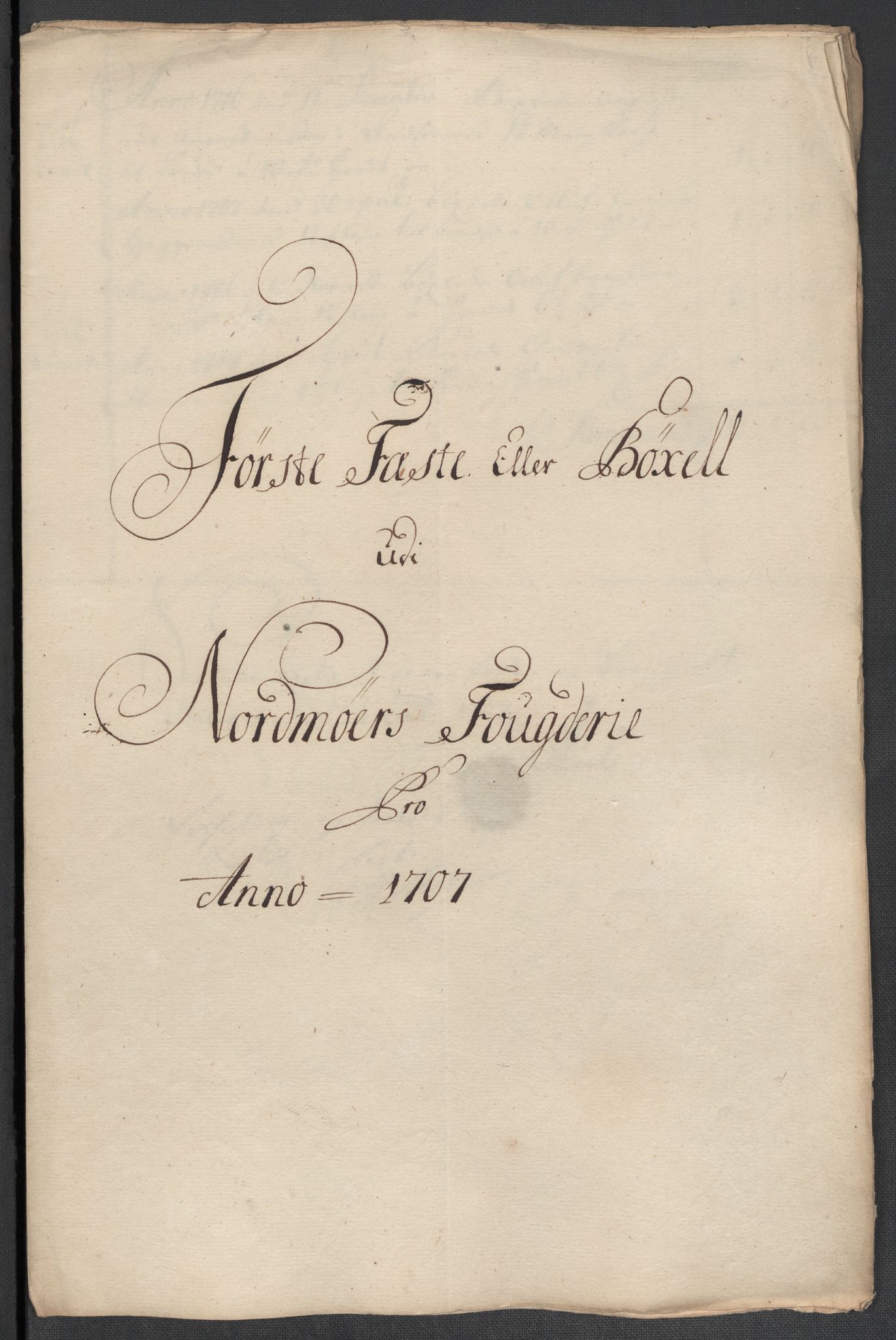 Rentekammeret inntil 1814, Reviderte regnskaper, Fogderegnskap, AV/RA-EA-4092/R56/L3742: Fogderegnskap Nordmøre, 1706-1707, s. 262