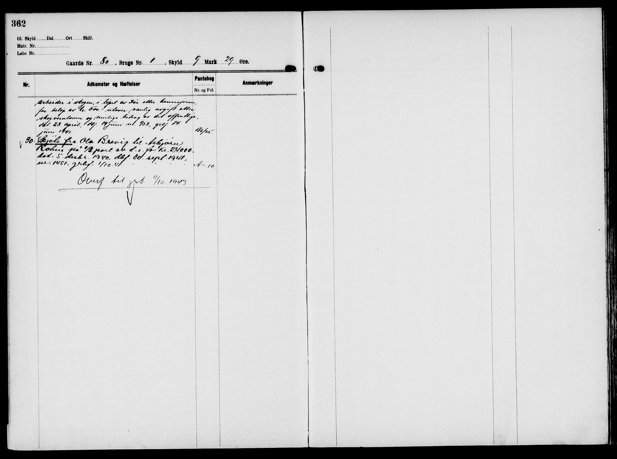 Solør tingrett, AV/SAH-TING-008/H/Ha/Hak/L0006: Panteregister nr. VI, 1900-1935, s. 362
