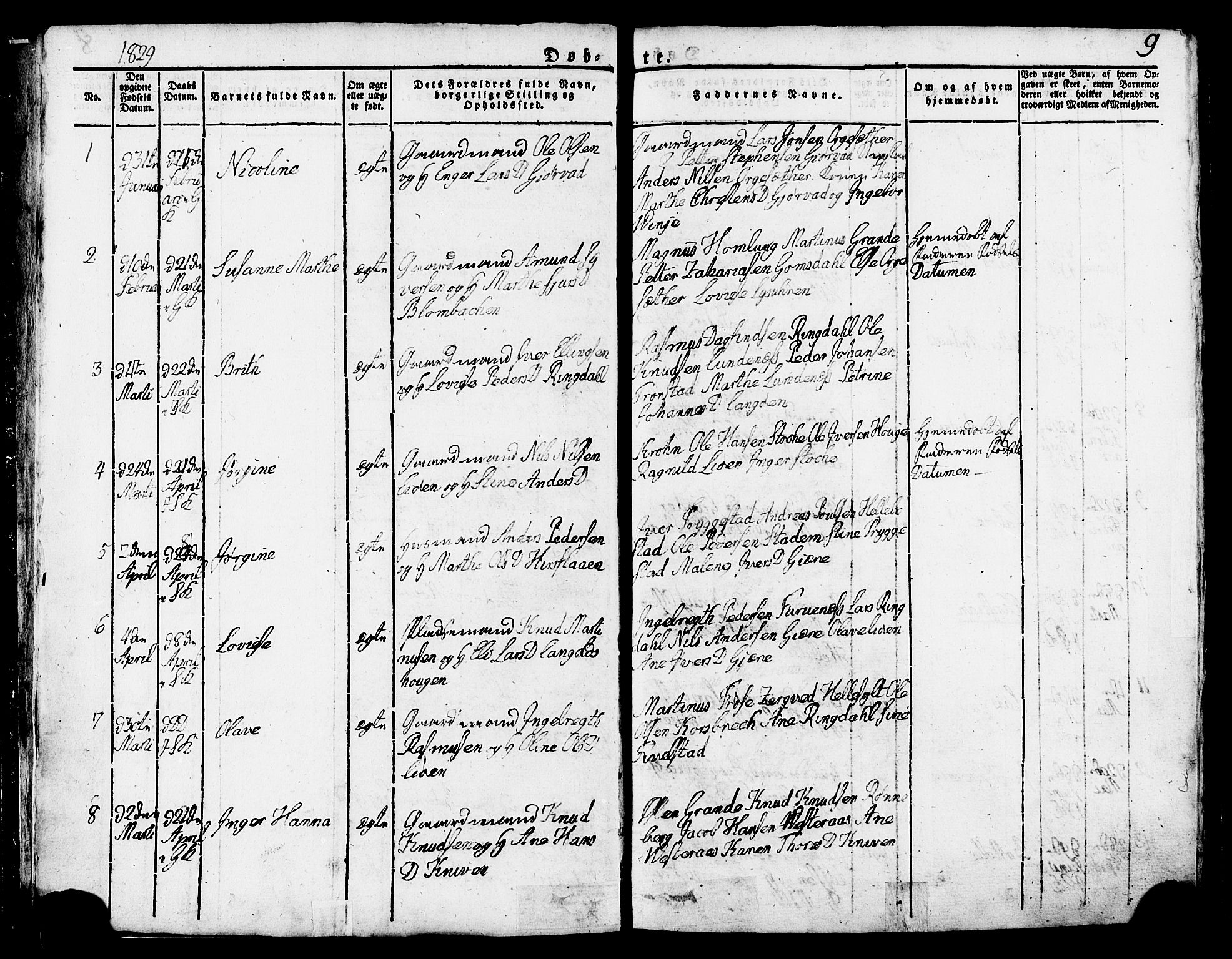 Ministerialprotokoller, klokkerbøker og fødselsregistre - Møre og Romsdal, AV/SAT-A-1454/517/L0221: Ministerialbok nr. 517A01, 1827-1858, s. 9