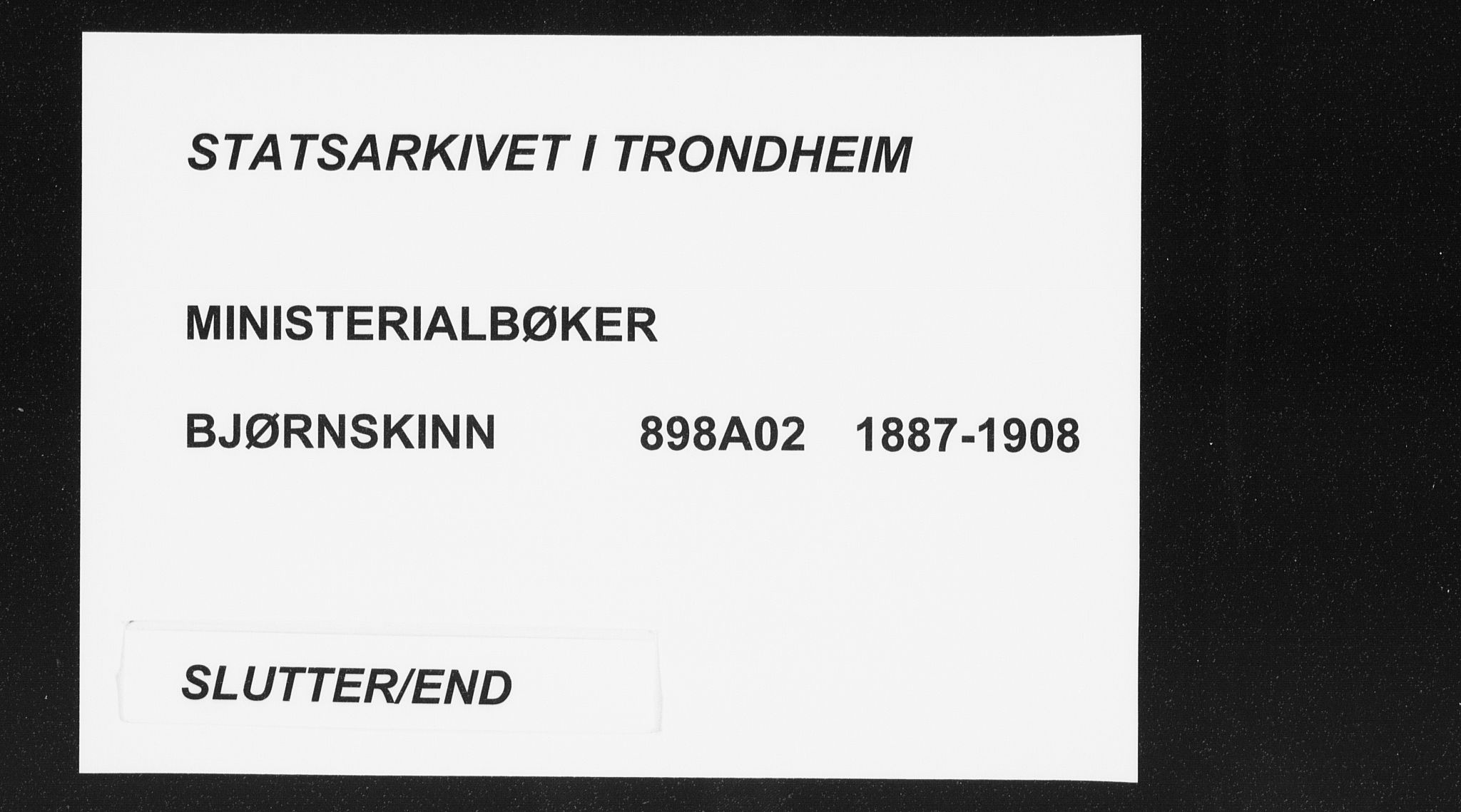 Ministerialprotokoller, klokkerbøker og fødselsregistre - Nordland, AV/SAT-A-1459/898/L1422: Ministerialbok nr. 898A02, 1887-1908