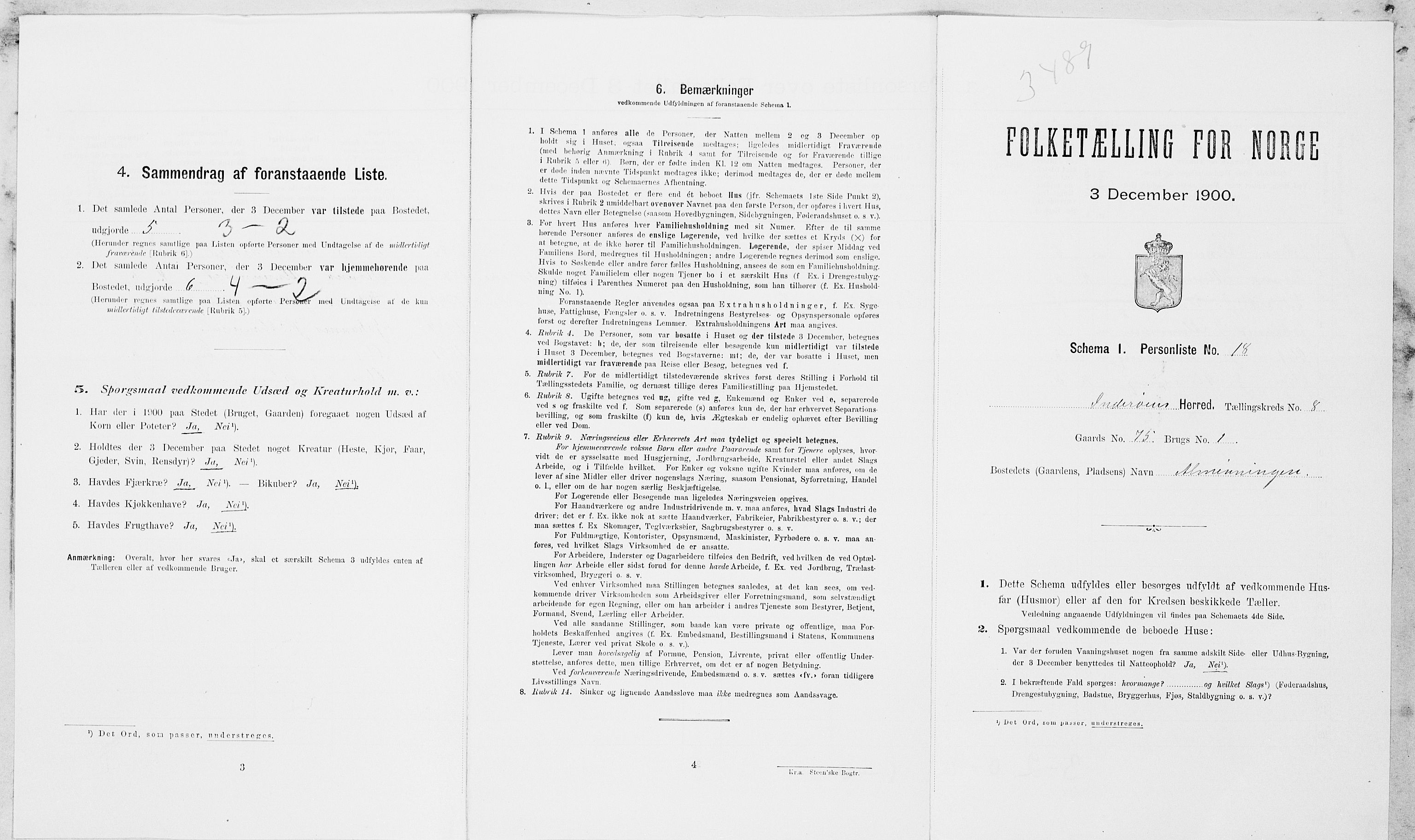 SAT, Folketelling 1900 for 1729 Inderøy herred, 1900, s. 1107