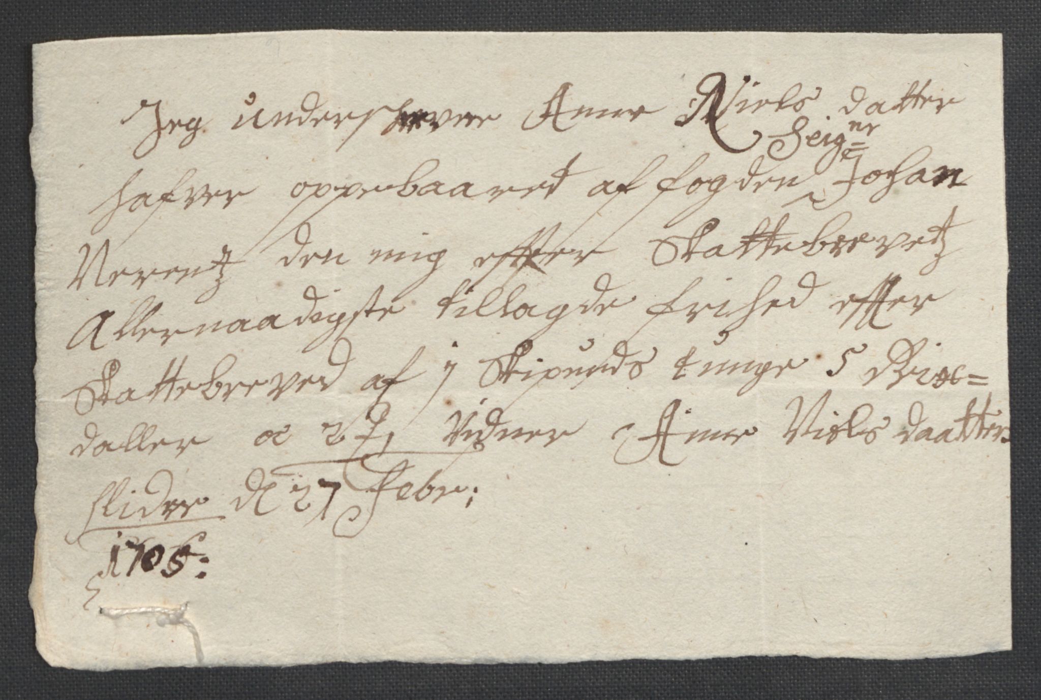 Rentekammeret inntil 1814, Reviderte regnskaper, Fogderegnskap, AV/RA-EA-4092/R18/L1303: Fogderegnskap Hadeland, Toten og Valdres, 1705, s. 65