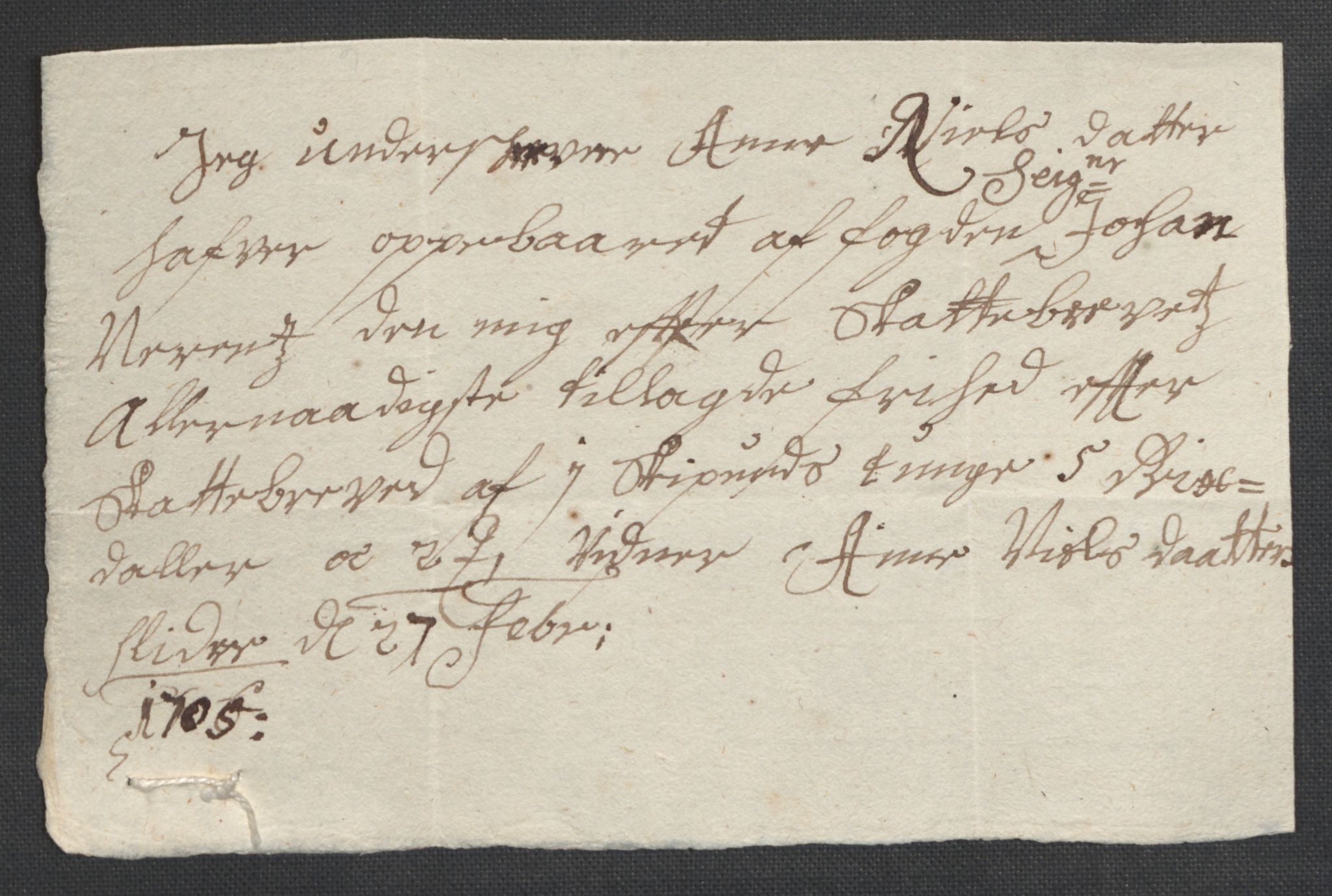 Rentekammeret inntil 1814, Reviderte regnskaper, Fogderegnskap, RA/EA-4092/R18/L1303: Fogderegnskap Hadeland, Toten og Valdres, 1705, s. 65